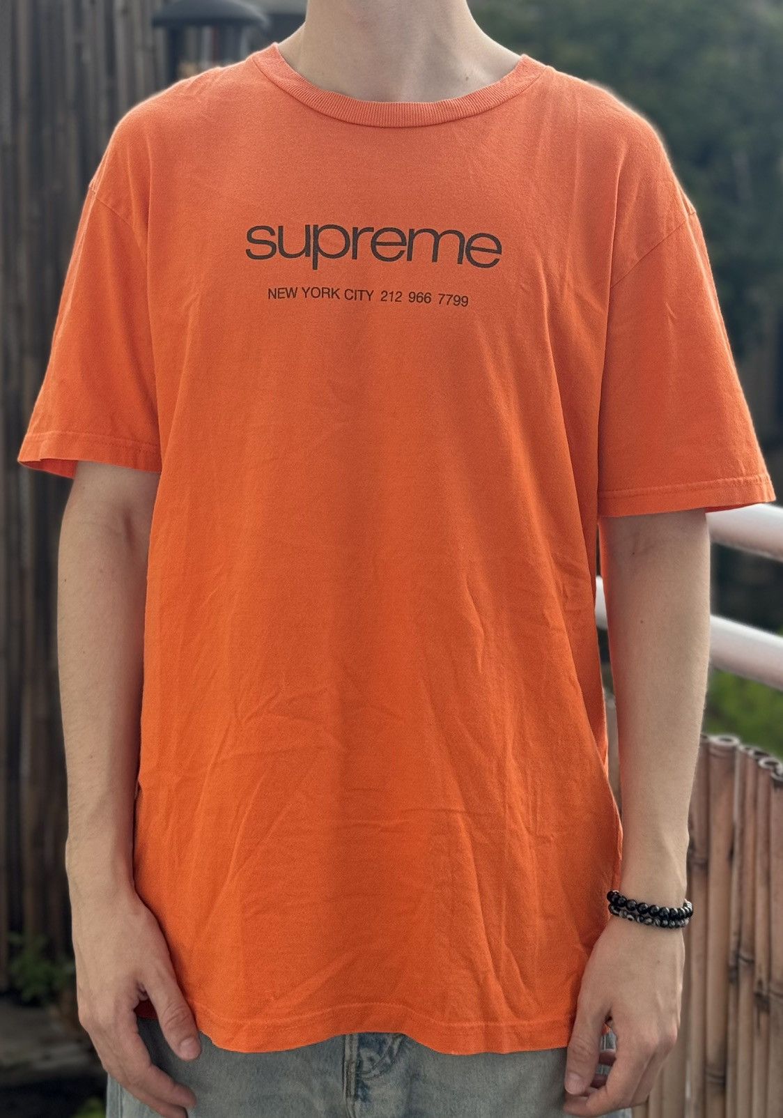 Supreme Supreme Authentic Tee 'Orange' - SS20T19 ORANGE Size US L / EU 52-54 / 3 - 1 Thumbnail