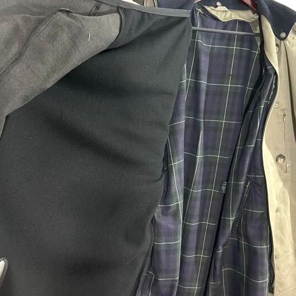 Bill Blass Vintage Bill Blass Trench Coat Mens M, Gray 90s Size US M / EU 48-50 / 2 - 7 Thumbnail
