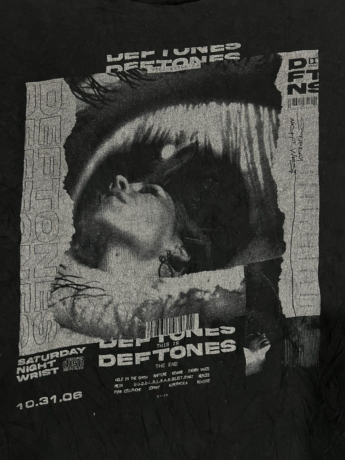 Band Tees × Vintage Y2K DEFTONES Saturday Night Wrist Cat Album Nu Punk Shirt Size US XL / EU 56 / 4 - 5 Thumbnail