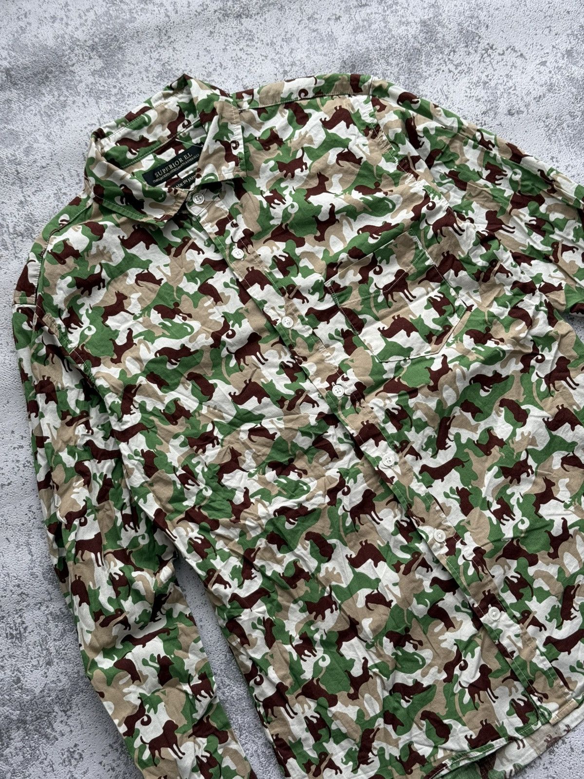 Japanese Brand Superior E.L Made in Japan 🇯🇵 Dogs Shirt Size US M / EU 48-50 / 2 - 2 Thumbnail
