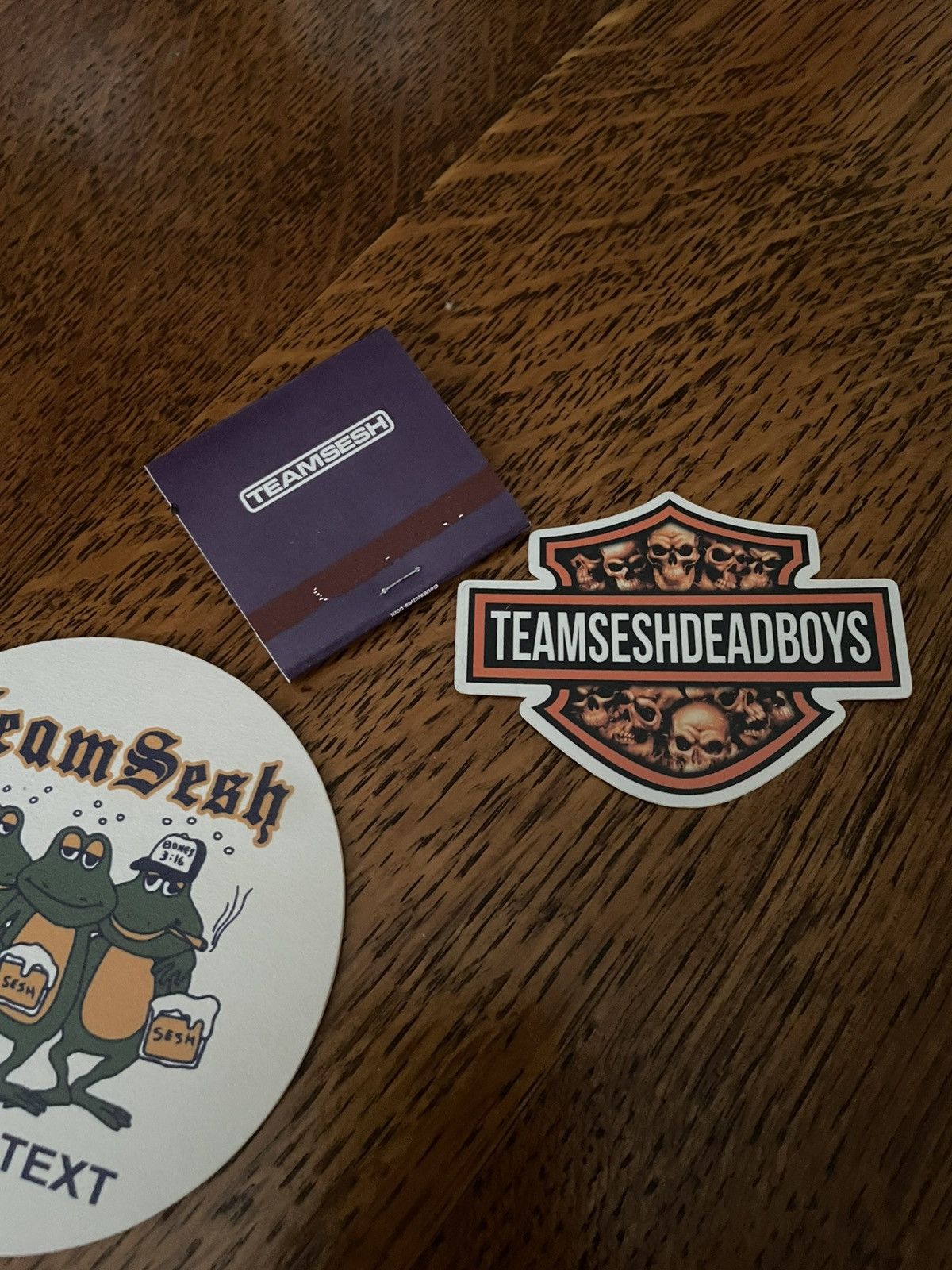TeamSESH Team Sesh Bones Coaster Sticker and matches Size ONE SIZE - 3 Thumbnail