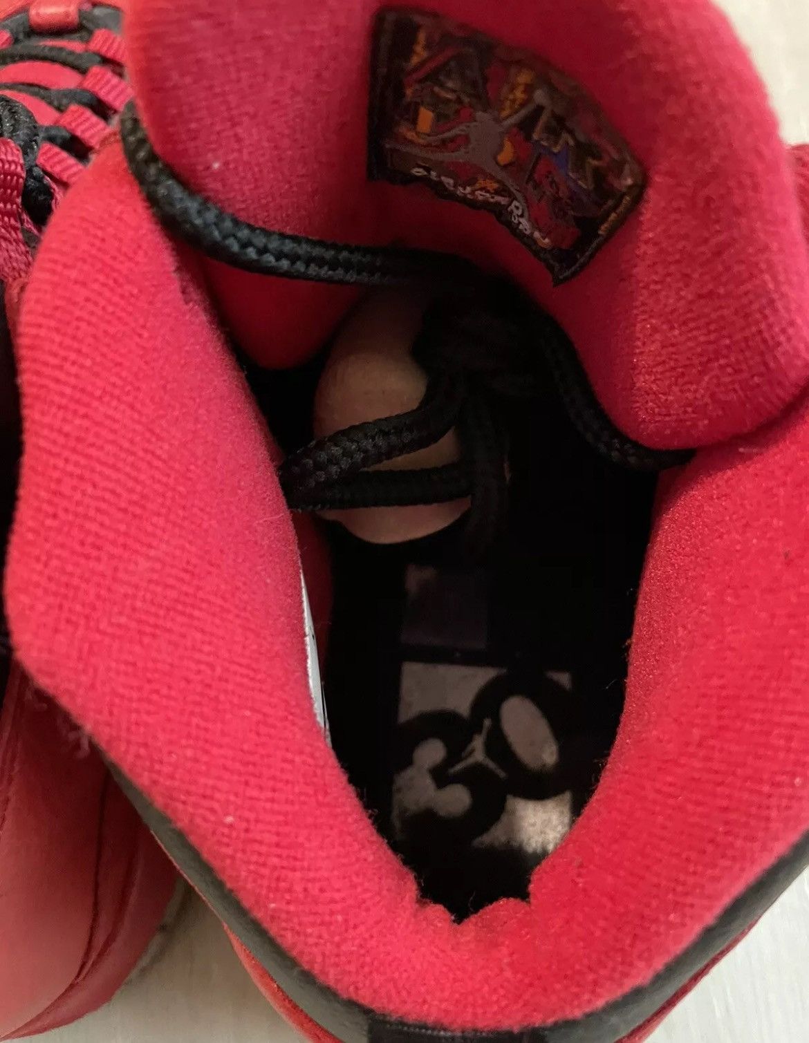 Jordan Brand × Nike NIKE AIR JORDAN 10 RETRO 30TH GYM RED SZ 9.5 Size US 9.5 / EU 42-43 - 6 Thumbnail