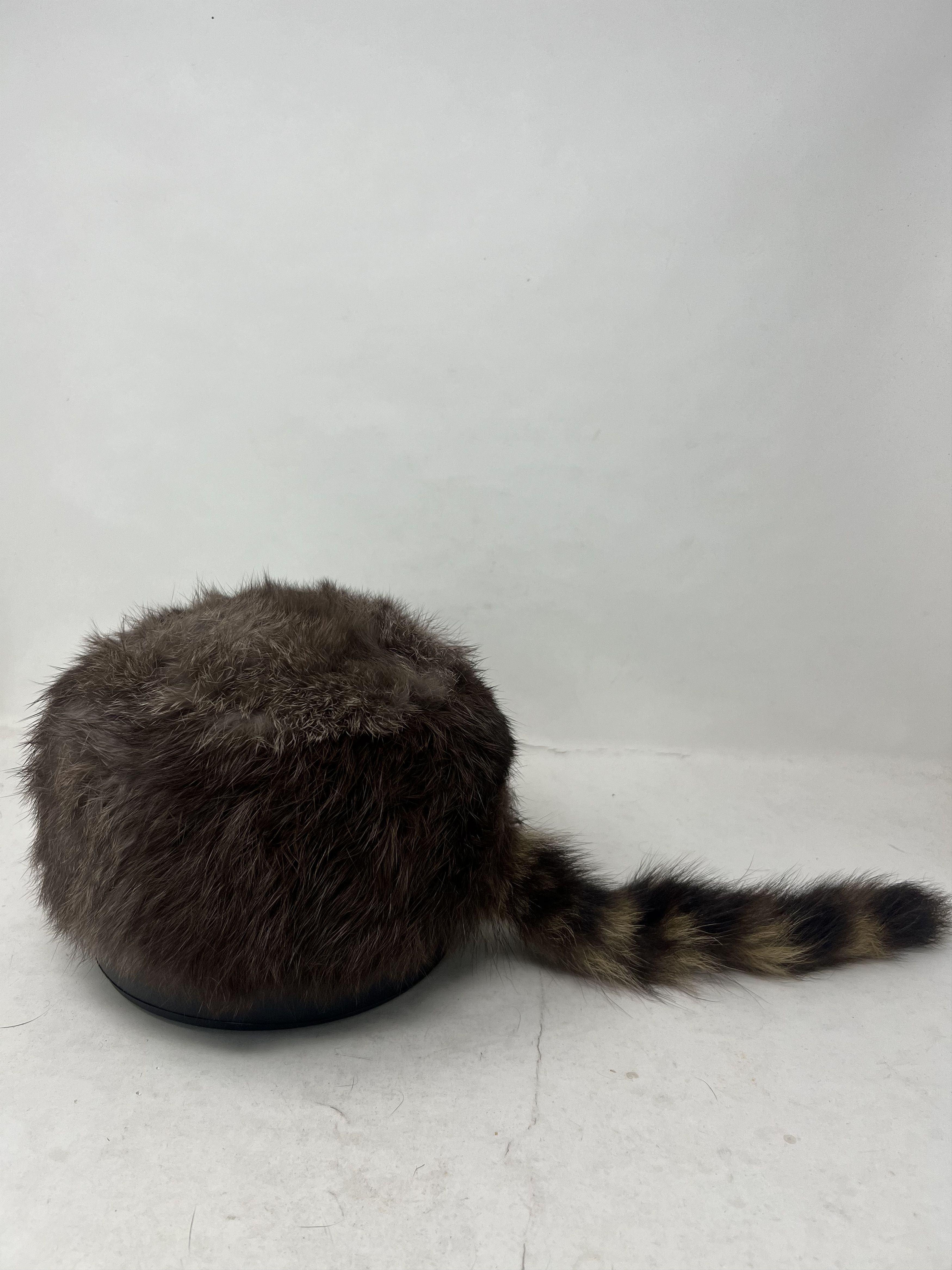 Vintage DAVY CROCKETT RACCON DANIEL BOONE FUR HAT Size ONE SIZE - 2 Thumbnail