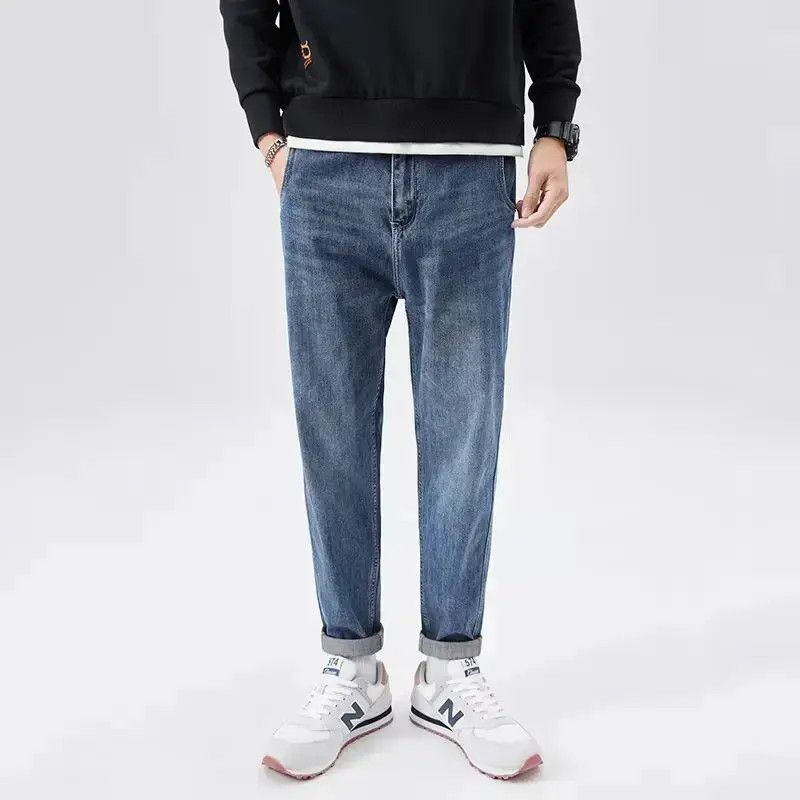 Japanese Brand Loose straight leg casual jeans Size US 32 / EU 48 - 6 Thumbnail