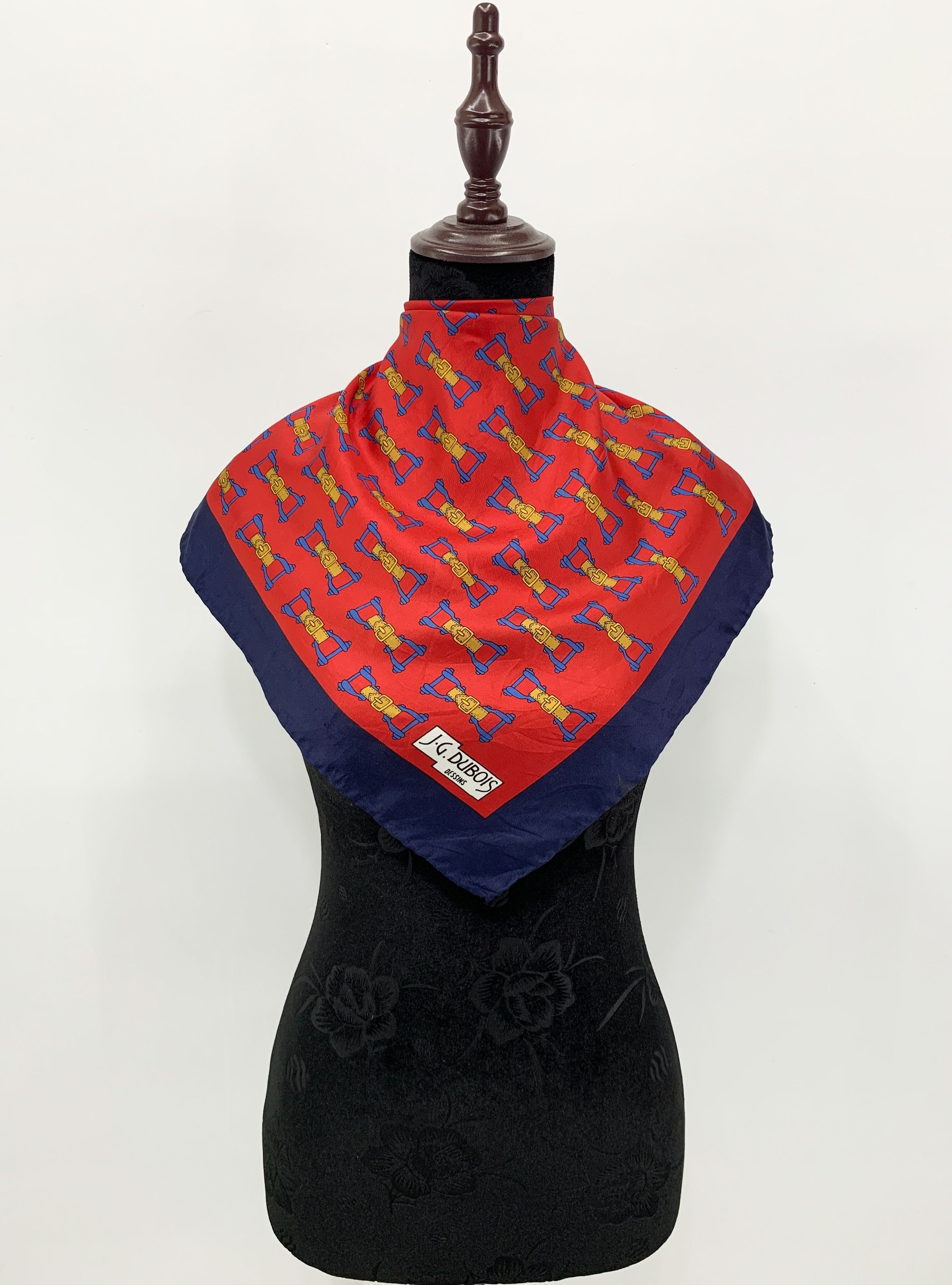 Vintage JG Dubois Silk Scarf Neckwear Shawl - SCA723
