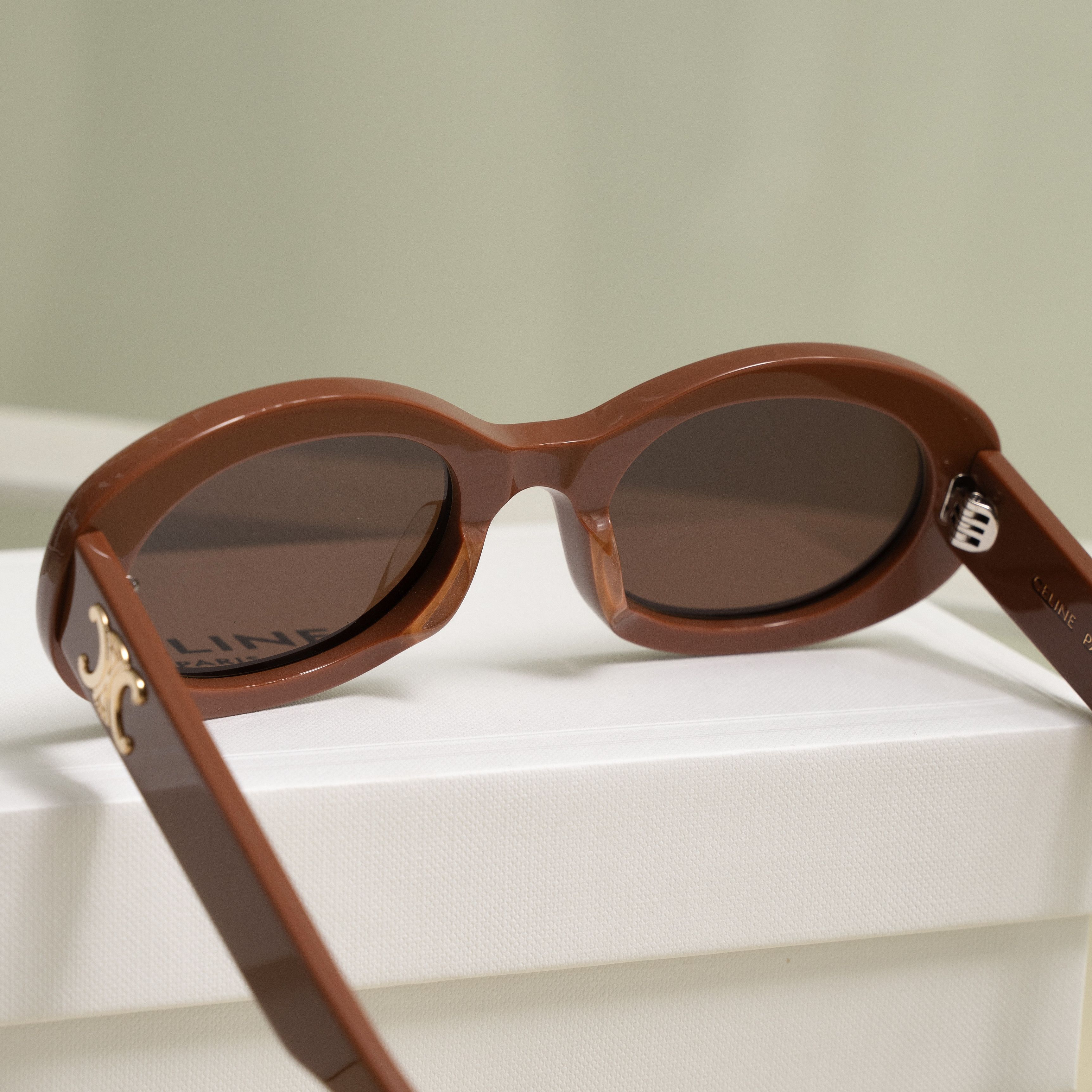 Celine CELINE Triomphe 01 Sunglasses BROWN Size ONE SIZE - 6 Thumbnail