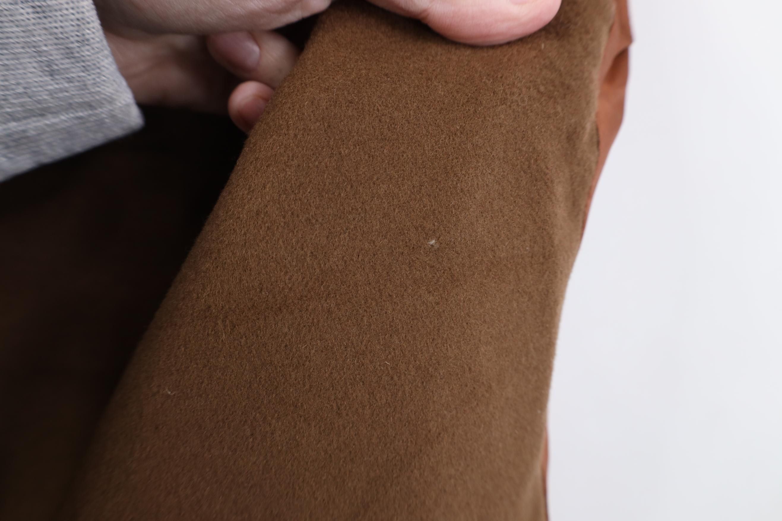 Vintage Vintage 90s Streetwear Cashmere Back Vest Jacket Brown Size L / US 10 / IT 46 - 4 Thumbnail