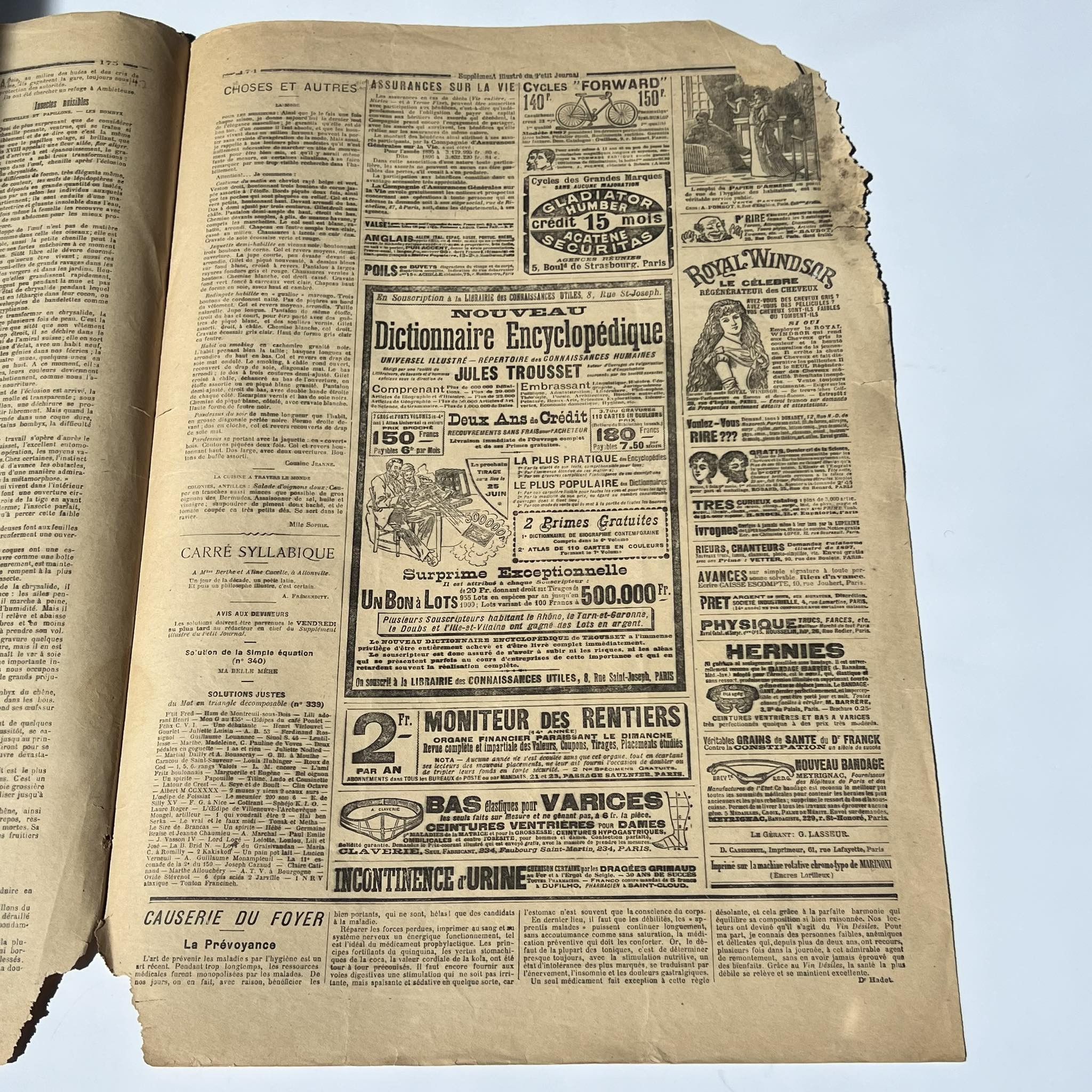 Other 1897 Le Petit Journal Paper Newspaper France number 341 Size ONE SIZE - 4 Thumbnail