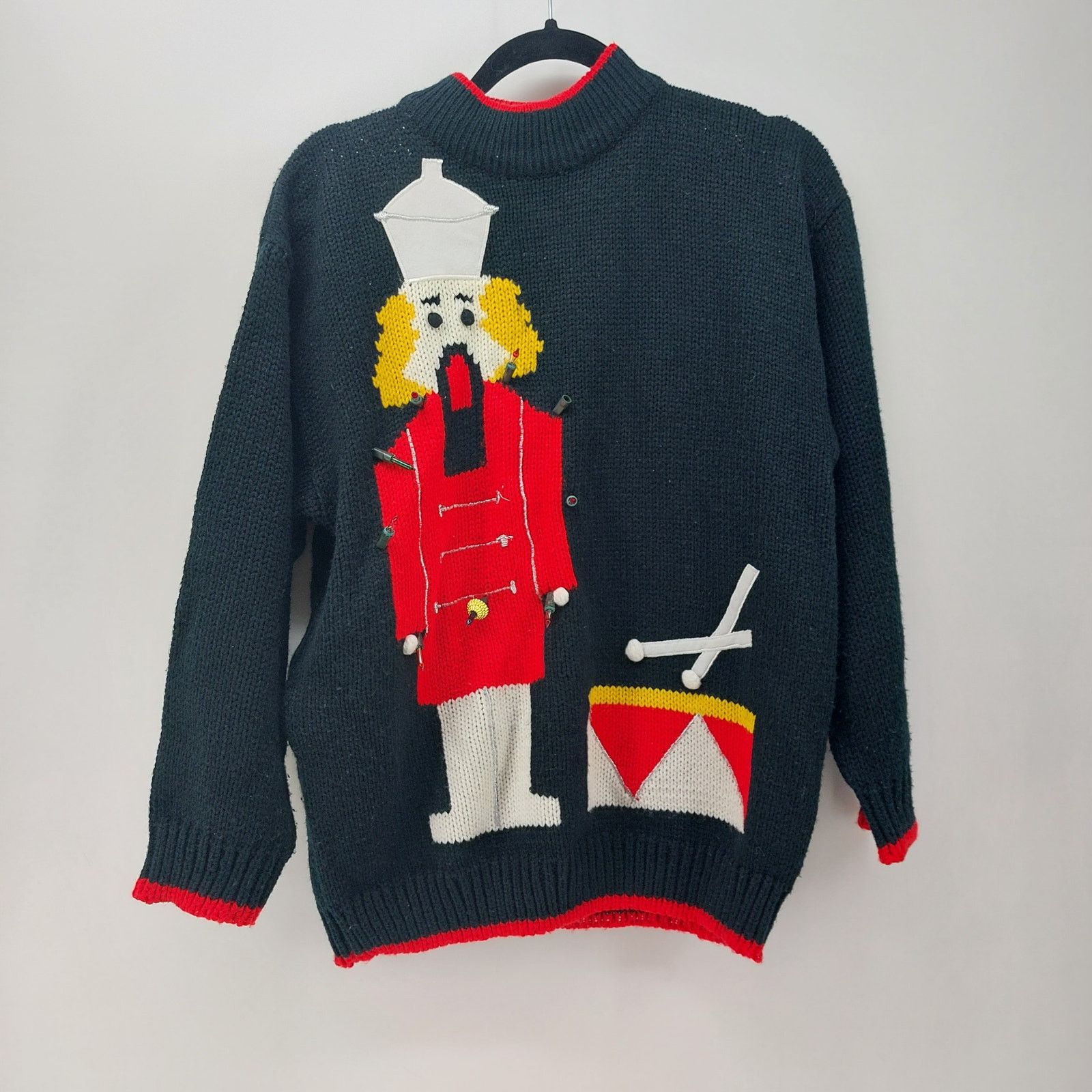 Vintage JJ.Fargo Ugly Christmas Sweater Drummer Boy Nutcracker Sz M Size M / US 6-8 / IT 42-44 - 19 Thumbnail