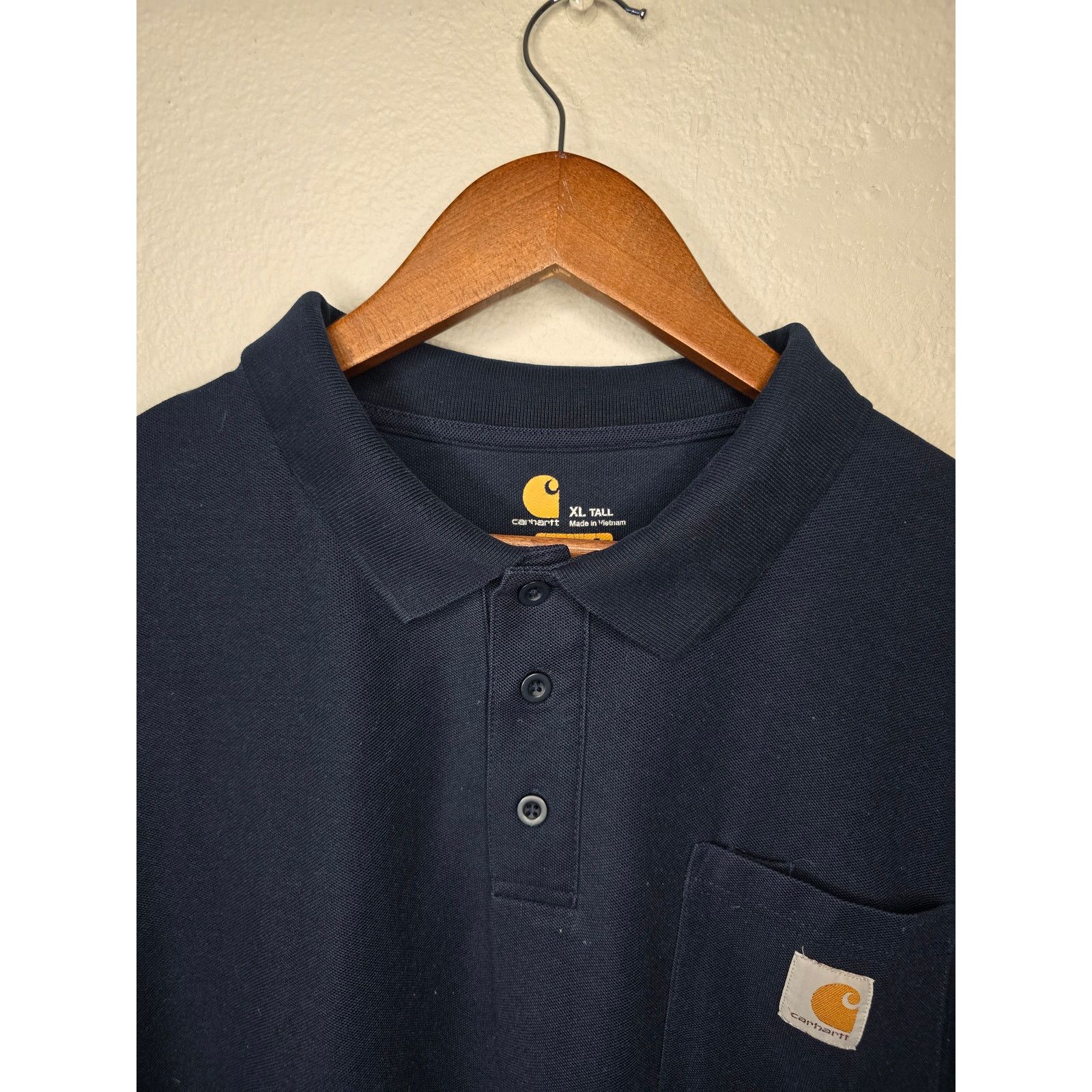Carhartt Carhartt Polo Mens XL Tall Blue Short Sleeve Workwear Shirt Size US XL / EU 56 / 4 - 6 Thumbnail