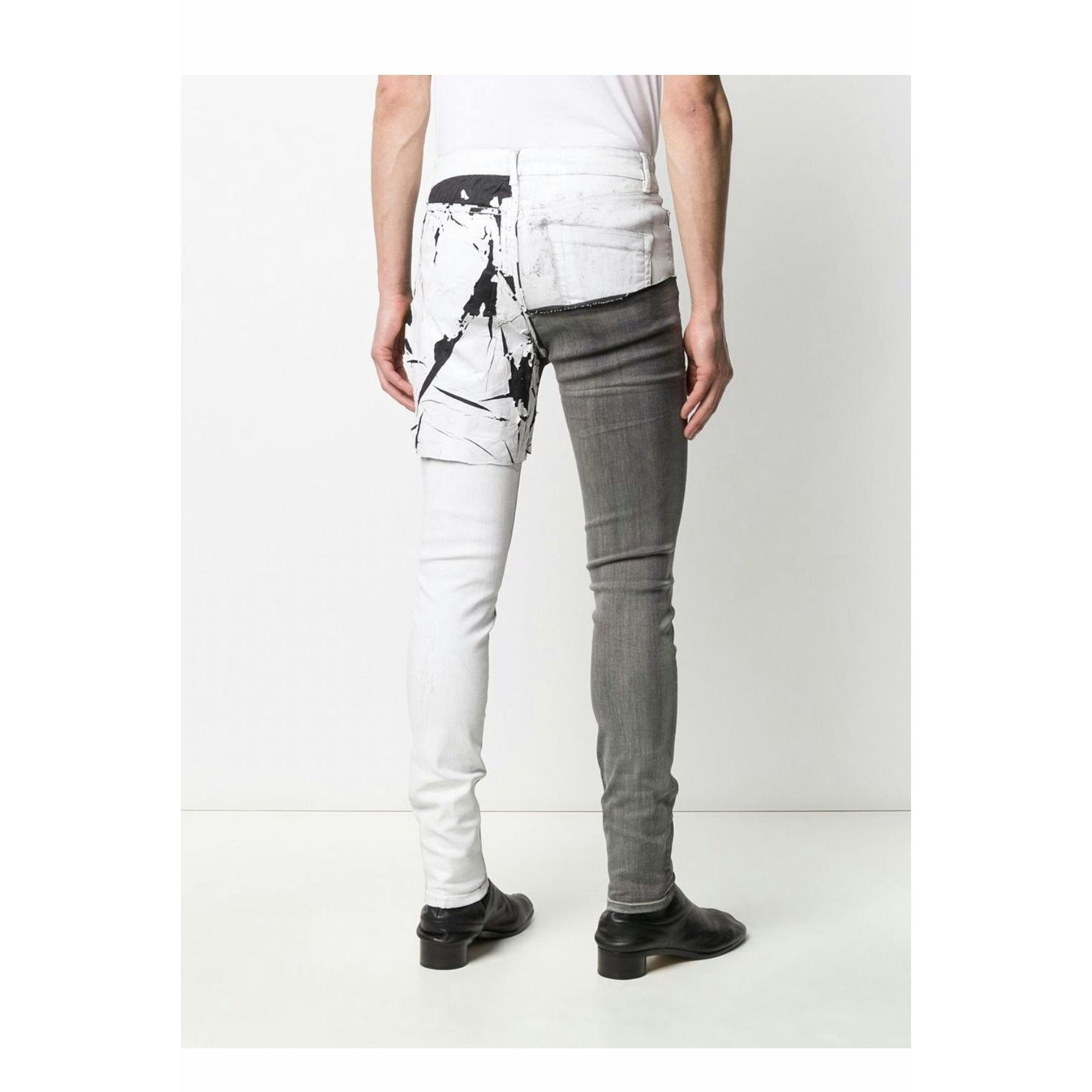 Rick Owens Rick Owens Denim Patchwork Skinny Jeans Size US 32 / EU 48 - 4 Thumbnail