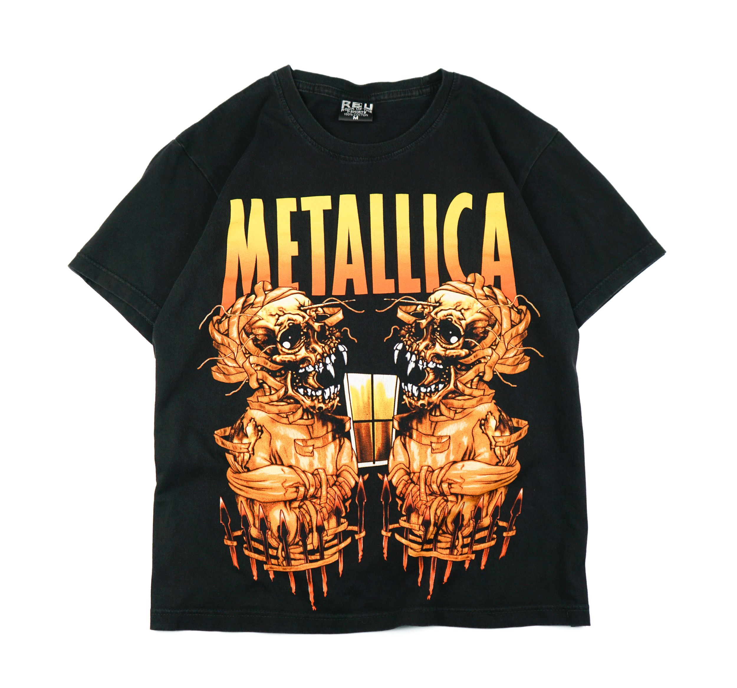 Band Tees × Vintage Vintage 90s Metallica Pushead T-Shirt Size US M / EU 48-50 / 2 - 1 Thumbnail