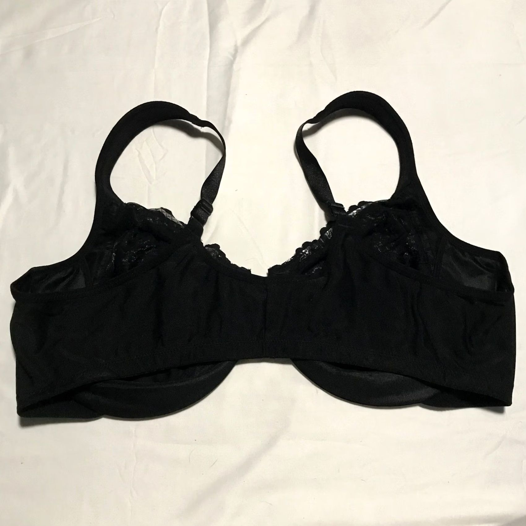 Vintage Glamorise Bra 50C Lace Trim Front Closure Full Coverage Underwired Womens Size ONE SIZE - 2 Thumbnail