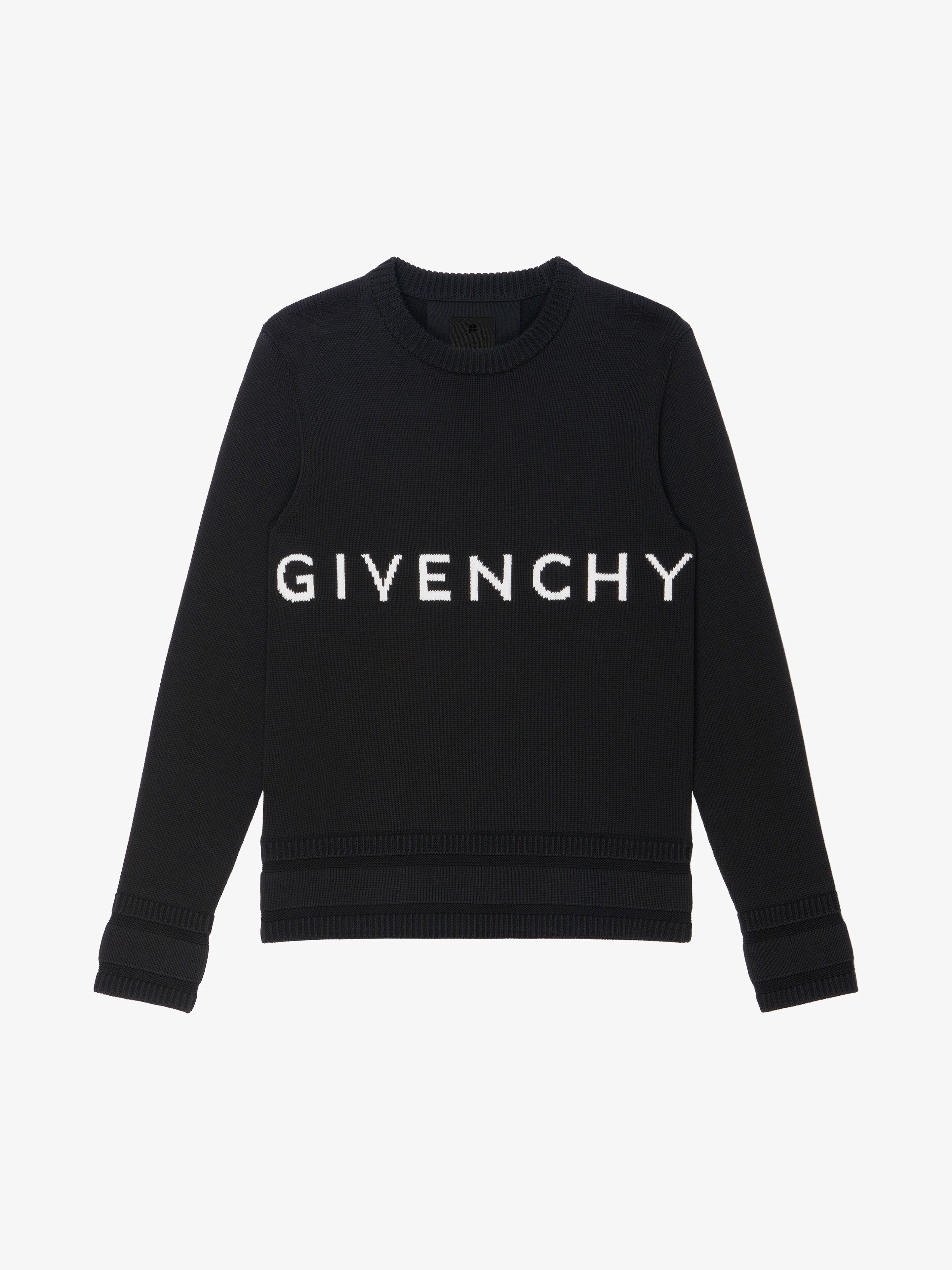 o1srvl11e0725 Crew Neck 4G Sweater in Black