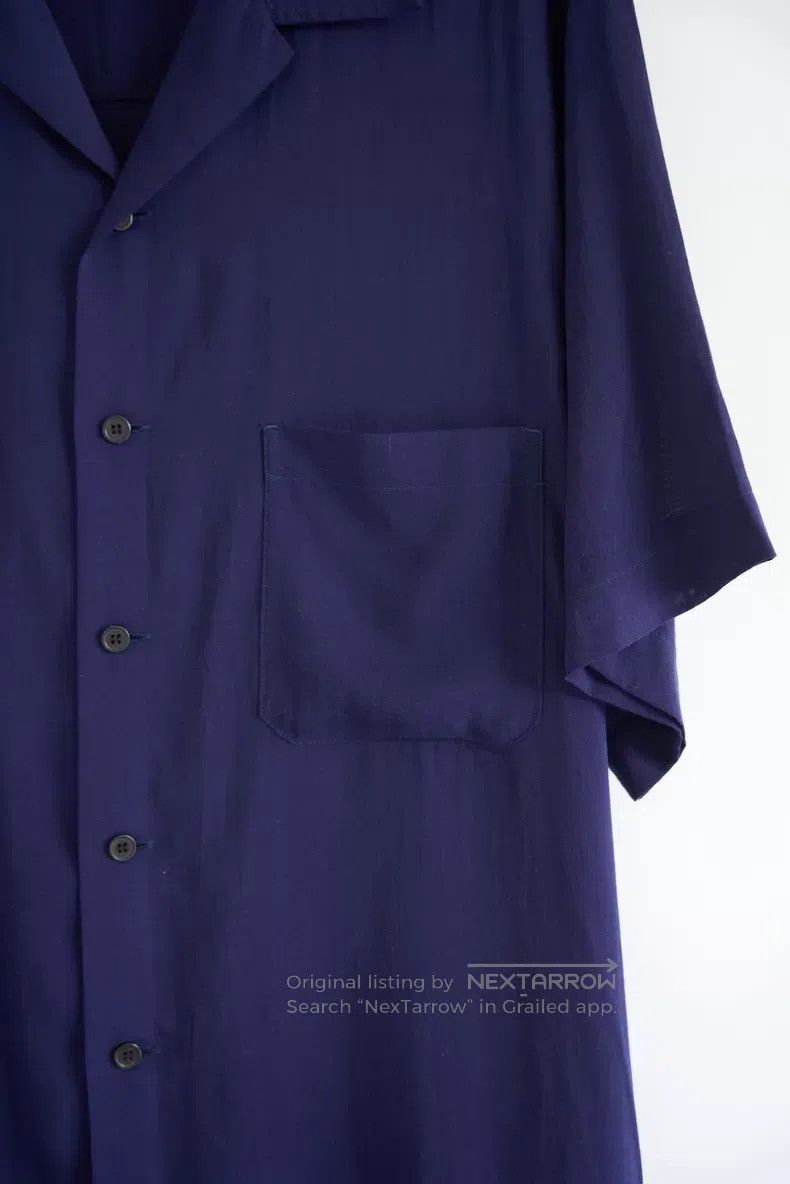 Yohji Yamamoto Yohji Yamamoto 25ss indigo open neck short sleeve shirt Size US L / EU 52-54 / 3 - 3 Thumbnail