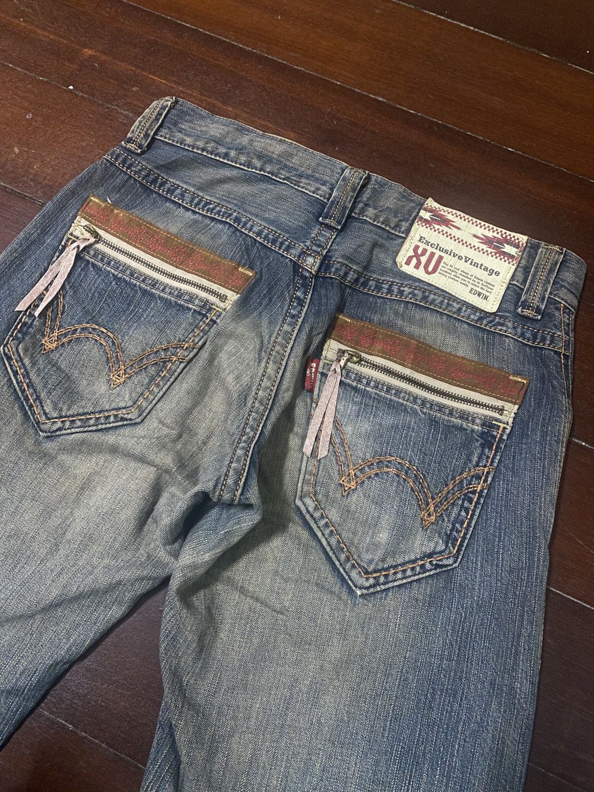 Edwin Edwin exclusive vintage mud wash flare rusty distressed Size US 33 - 18 Thumbnail