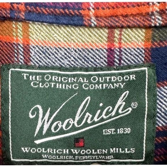 Vintage VINTAGE Woolrich Shirt Mens Large Multi Madras Plaid Flannel Button-Up Long Sleeve Size US L / EU 52-54 / 3 - 4 Thumbnail