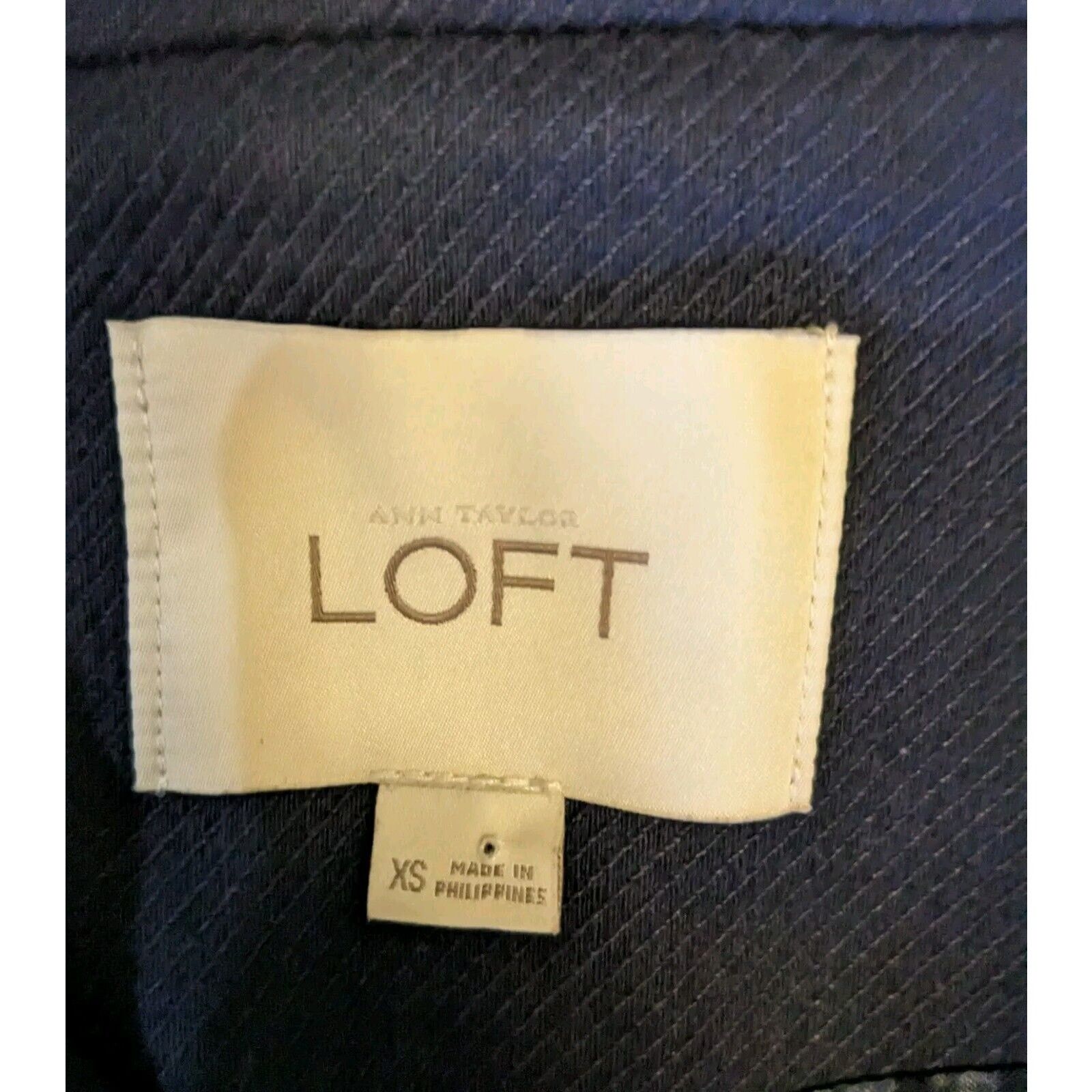 Loft Ann Taylor Pea Coat Double Breasted. Slash Pockets. Navy XS Size XS / US 0-2 / IT 36-38 - 2 Thumbnail