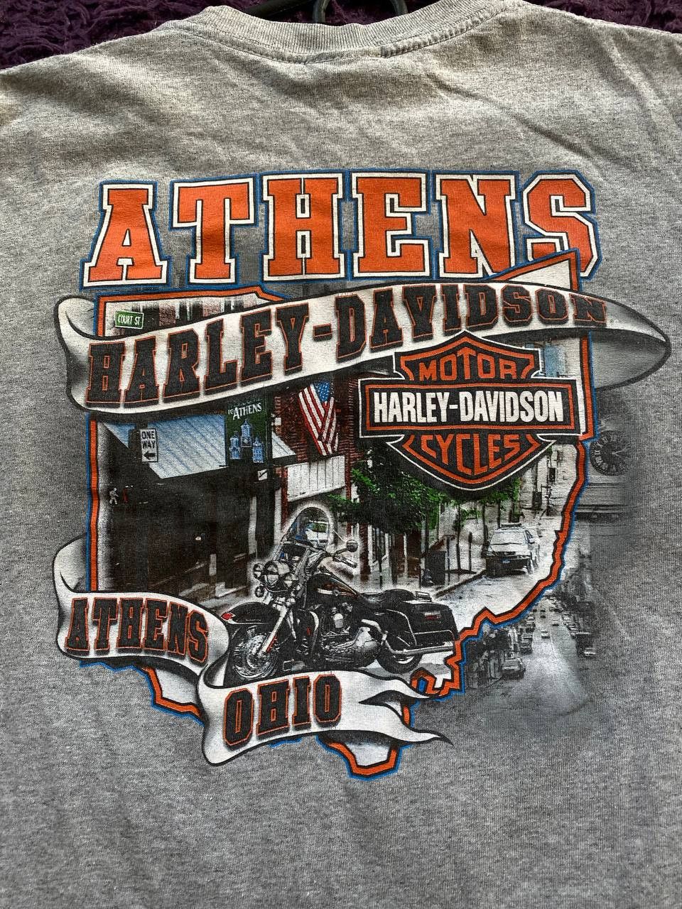 Harley Davidson × Vintage Vintage 2008 Harley Davidson Motorcycles Athens Ohio Tee Size US M / EU 48-50 / 2 - 6 Thumbnail