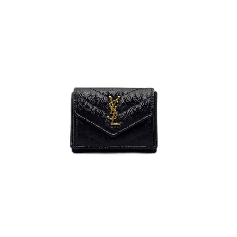 Yves Saint Laurent YSL Caviar Leather Short Wallet Size 9*7 Size ONE SIZE - 1 Thumbnail