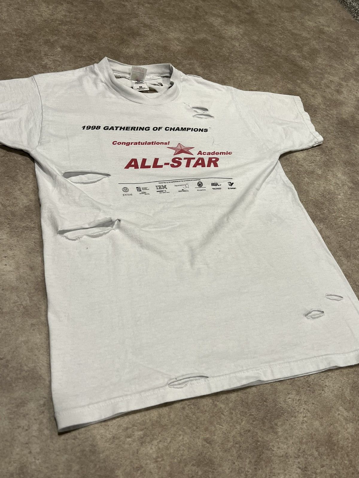 Vintage Thrashed Distressed 1998 All Stars Shirt Size US M / EU 48-50 / 2 - 5 Thumbnail