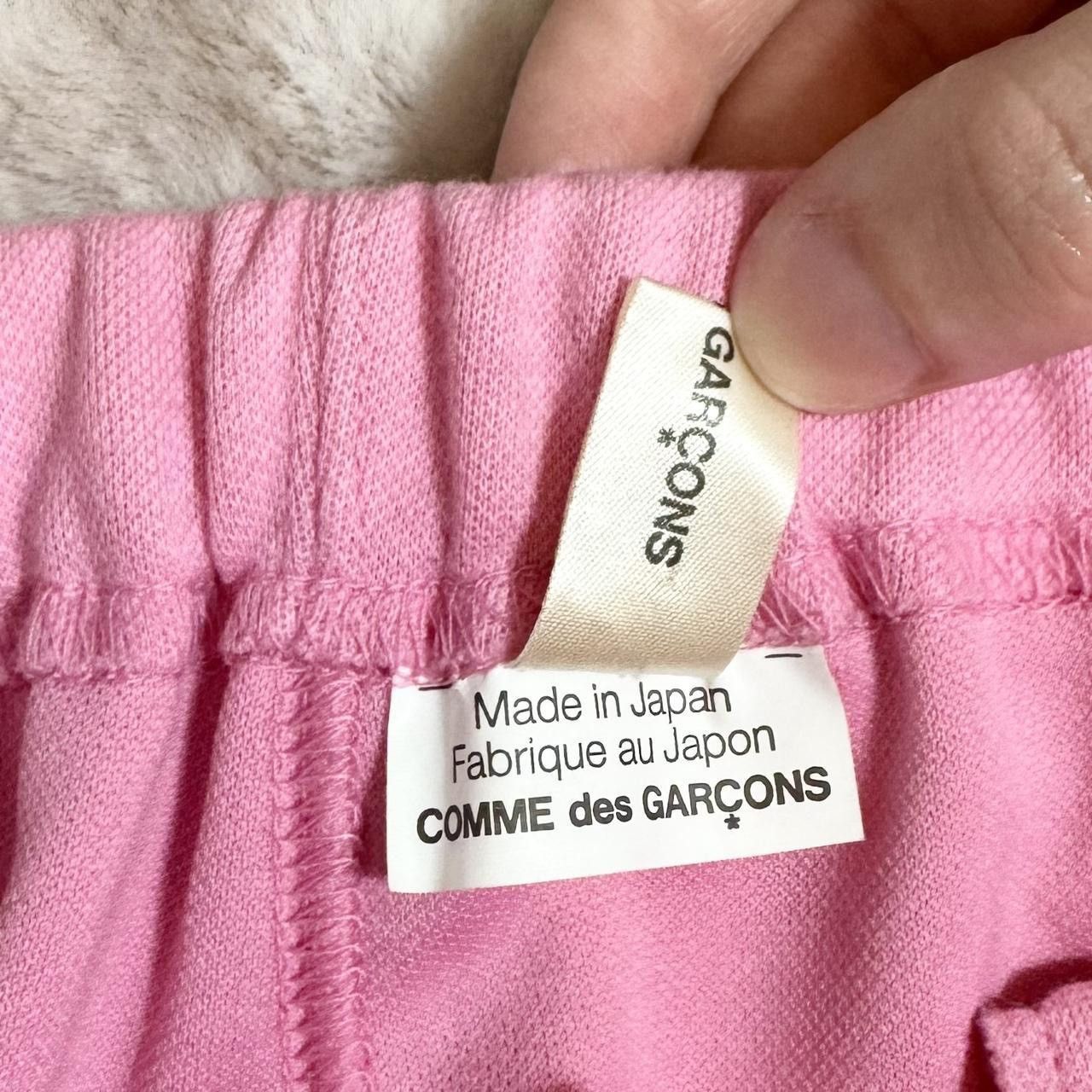 Comme des Garcons pink CDG lace up corset stretchy waist wide leg sweatpants Size 27" / US 4 / IT 40 - 6 Thumbnail
