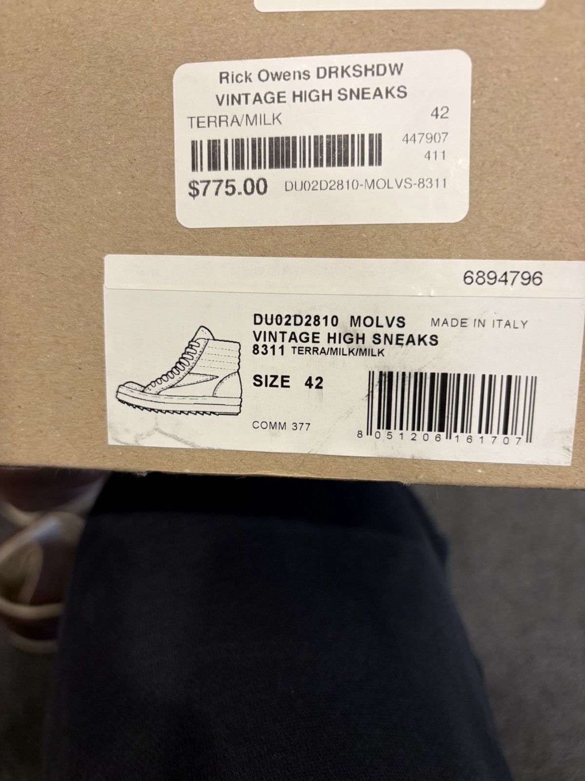 Rick Owens Rick Owens Drkshdw "Terra Brown" Size US 9 / EU 42 - 7 Thumbnail
