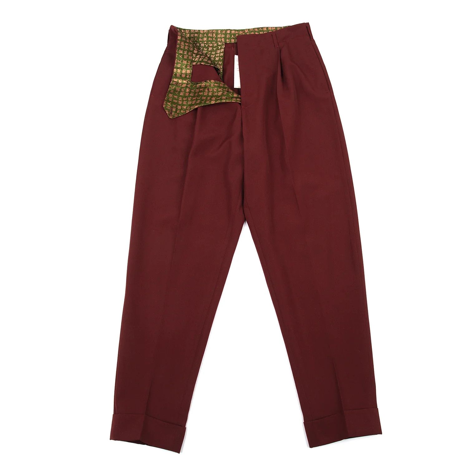 Jean Paul Gaultier Burdy Trousers with Kanji Print, Size 48 Size US 32 / EU 48 - 1 Thumbnail