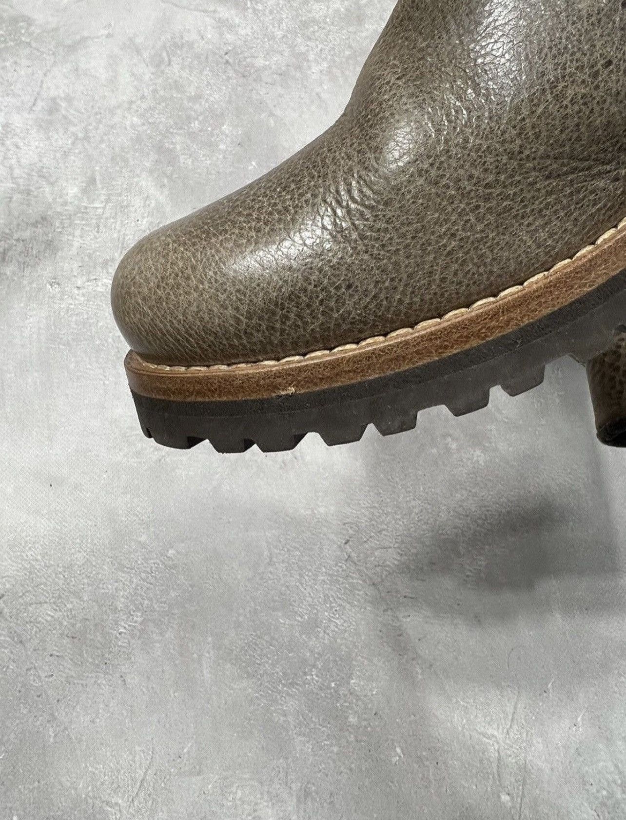 Brunello Cucinelli Vintage Brunello Cucinelli Leather Biker Boot Size US 5.5 / IT 35.5 - 8 Thumbnail