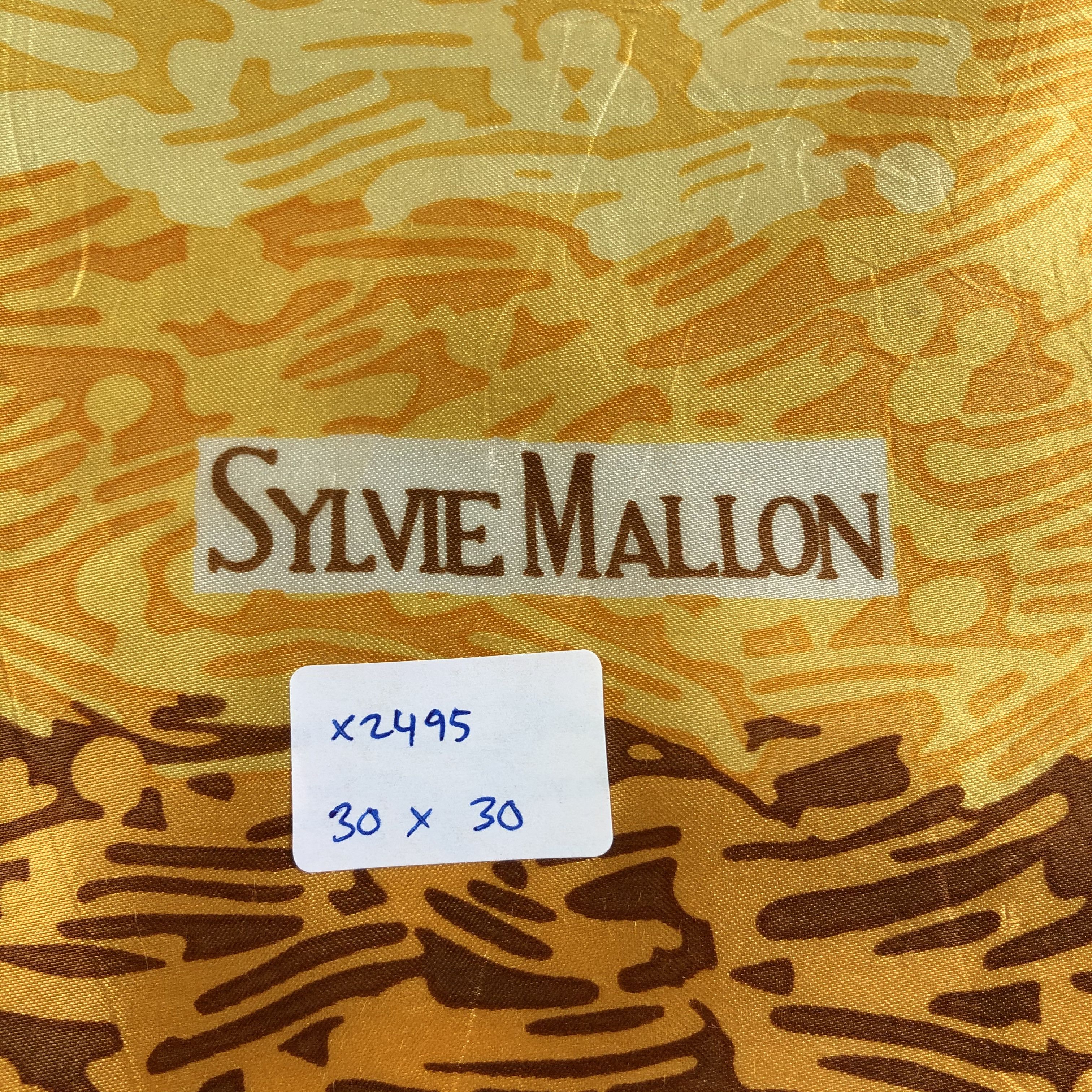Vintage Vintage Sylvie Mallon Silk Scarf Size ONE SIZE - 9 Thumbnail