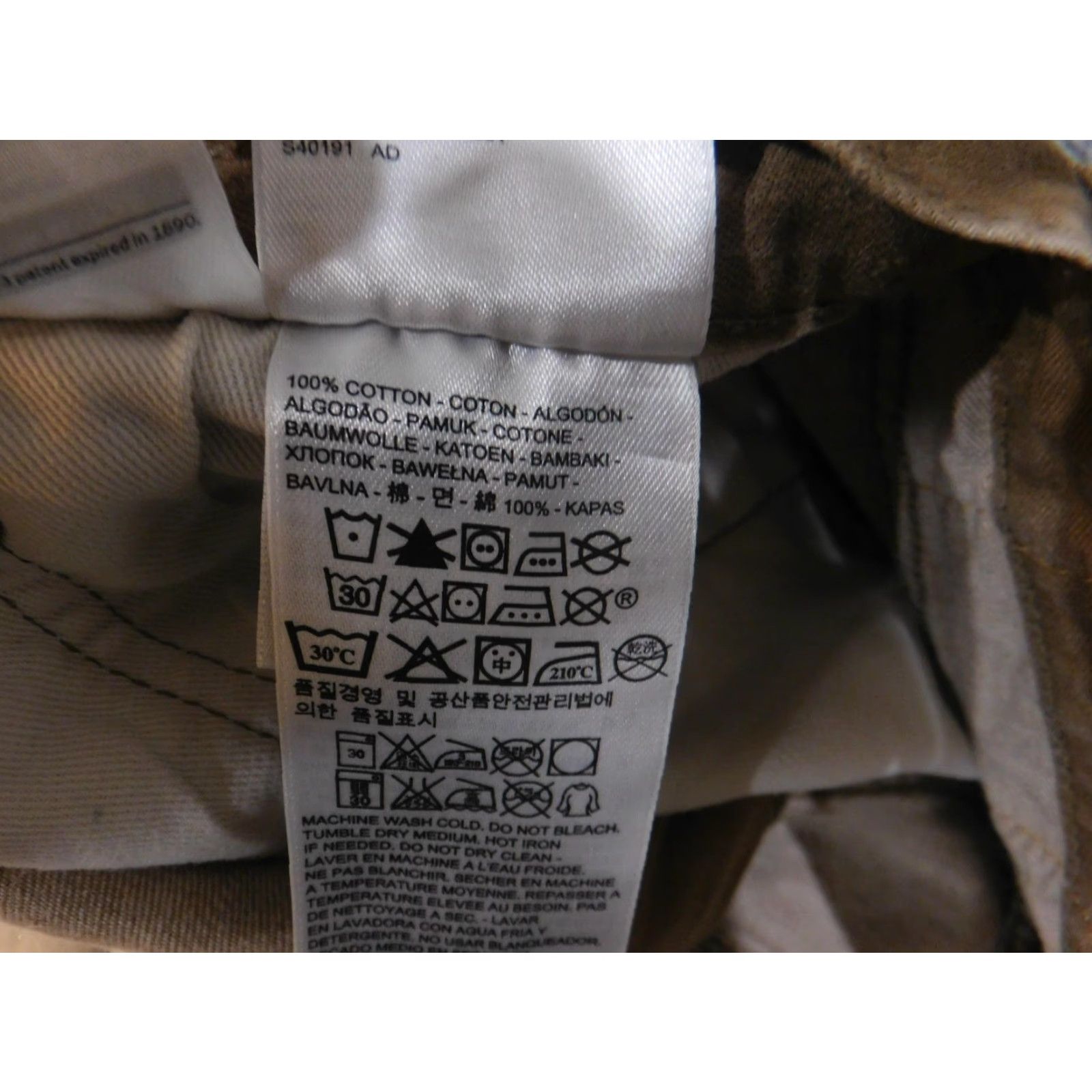 Levi's VINTAGE Levis 501 Jeans Mens 38x30 Brown Straight Leg Button Fly 100% Cotton Pants Size US 38 / EU 54 - 5 Thumbnail
