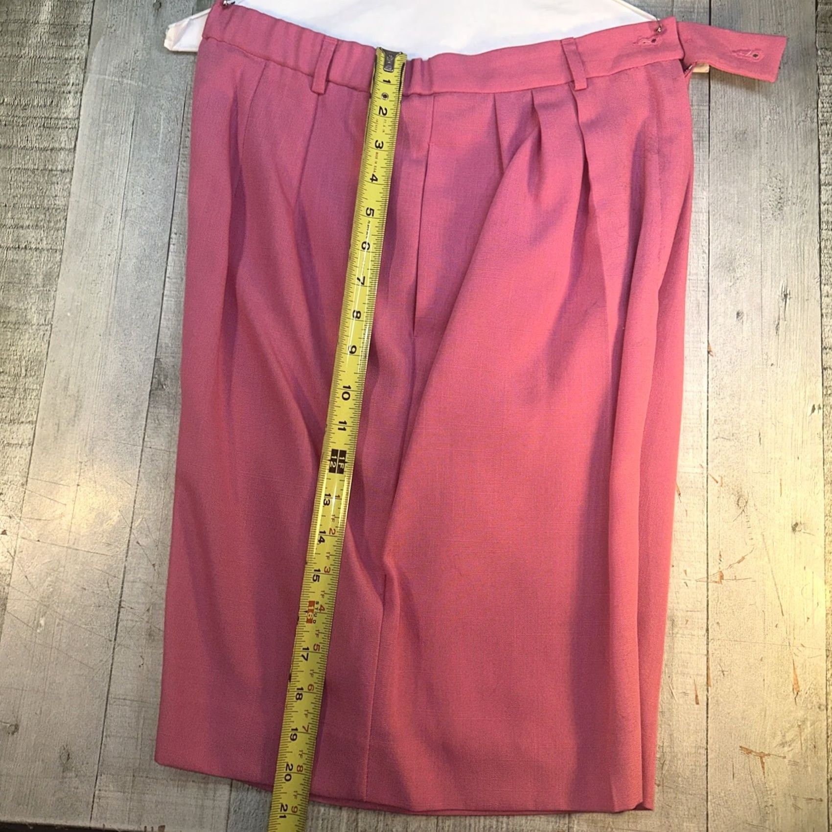 Pendleton VINTAGE Pendleton Petite Skirt Pink Rayon Blend Size 12 Made USA Career Skirt Women PT Petite Knee Length Pleated Womens Size 34" / US 12 / IT 48 - 3 Thumbnail