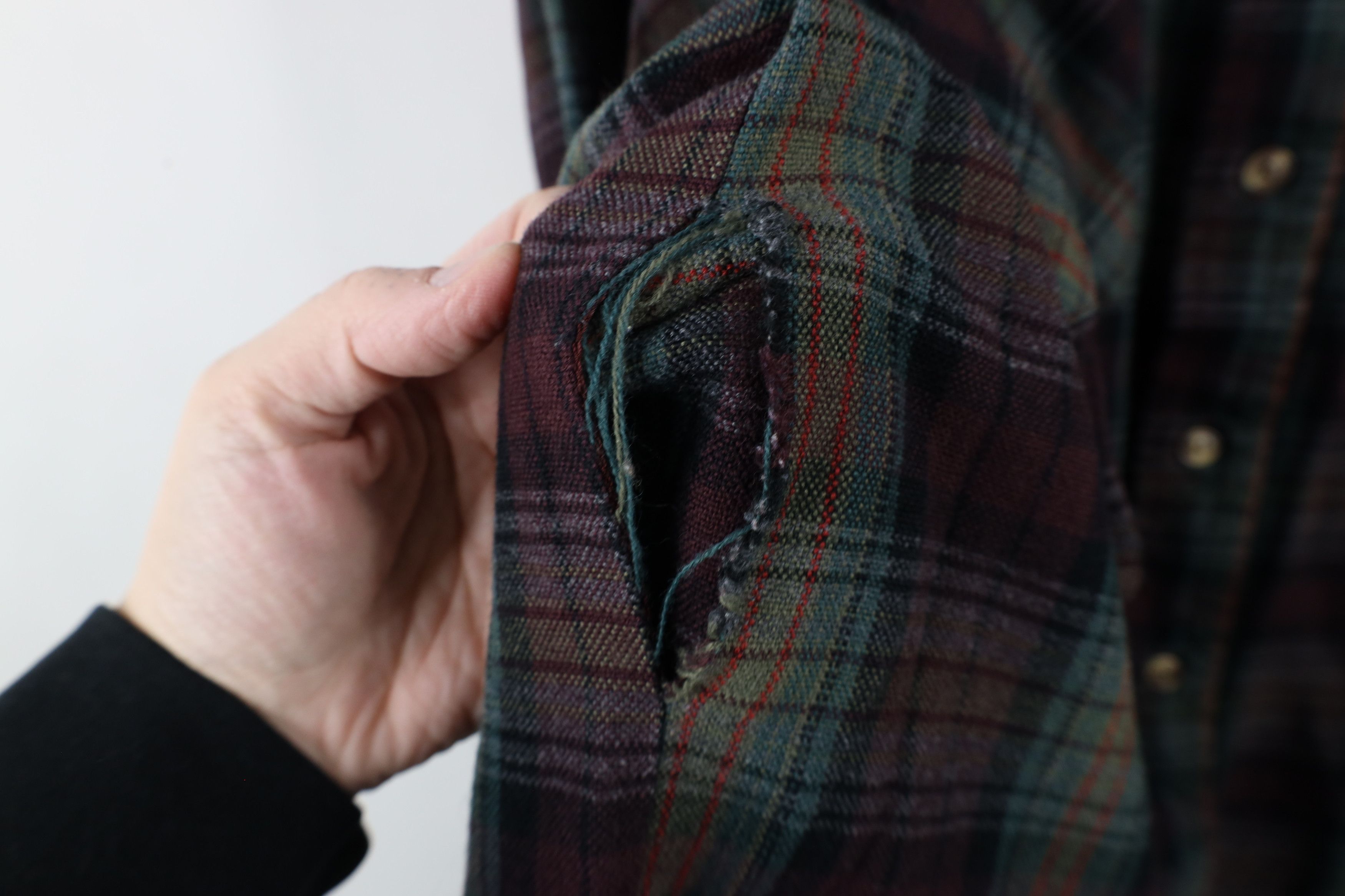 Vintage Vintage 80s 90s Streetwear Knit Board Button Shirt Plaid Size US XXL / EU 58 / 5 - 6 Thumbnail