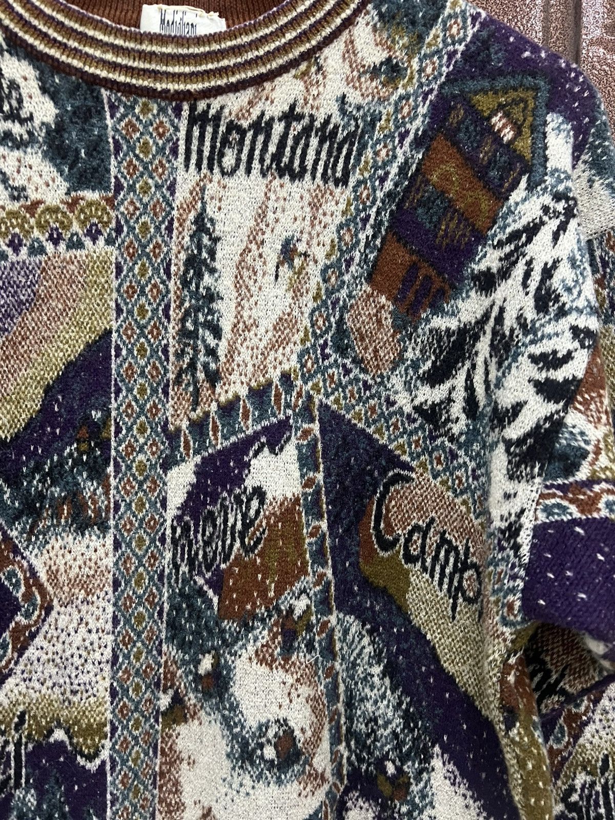 Japanese Brand Modigham Montana Classic Missoni Jumper Knit Coogi Style Size US M / EU 48-50 / 2 - 5 Thumbnail