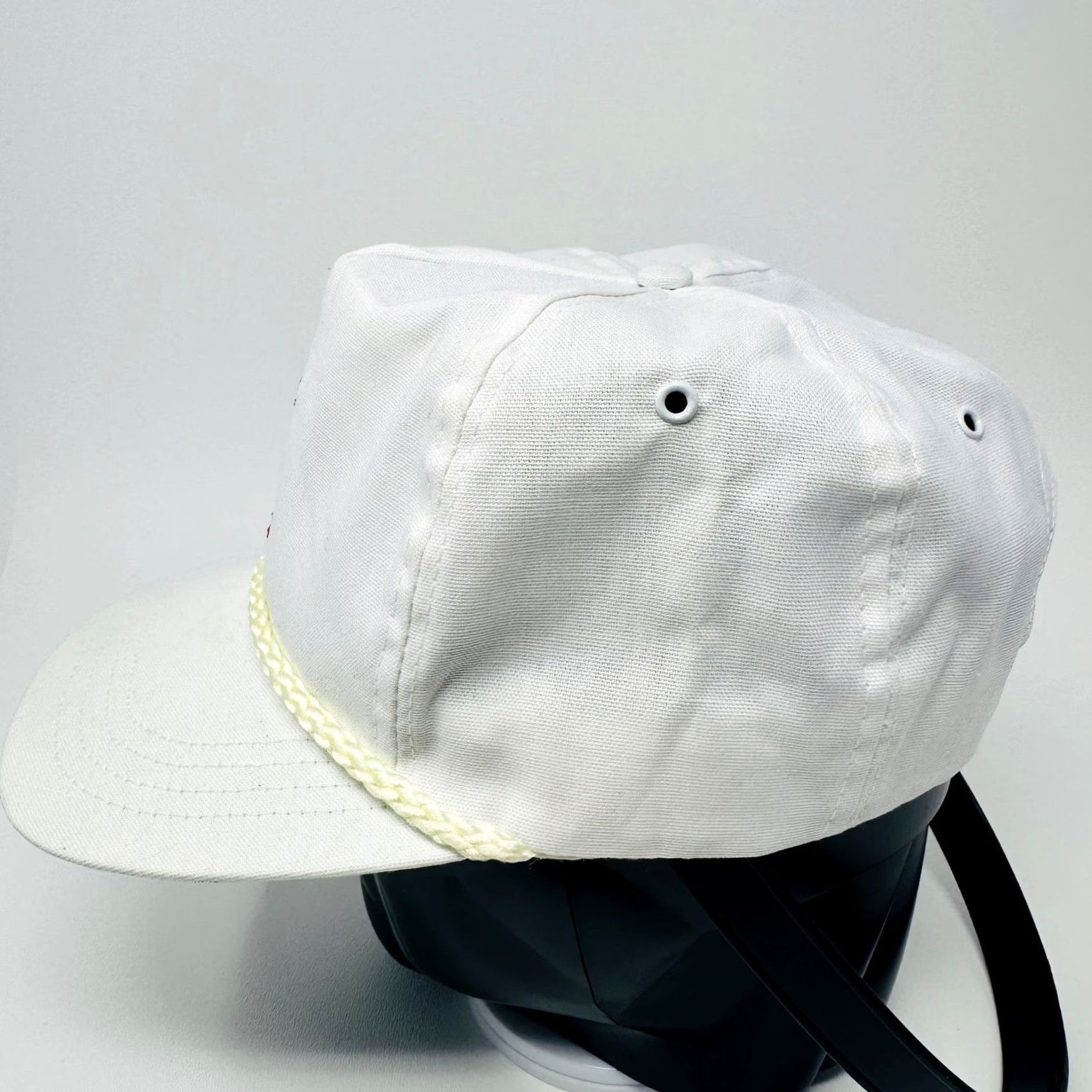 Roper VINTAGE Keebler Elf Embroidered Rope Hat White Snapback Adjustable Cap One Size Size ONE SIZE - 3 Thumbnail