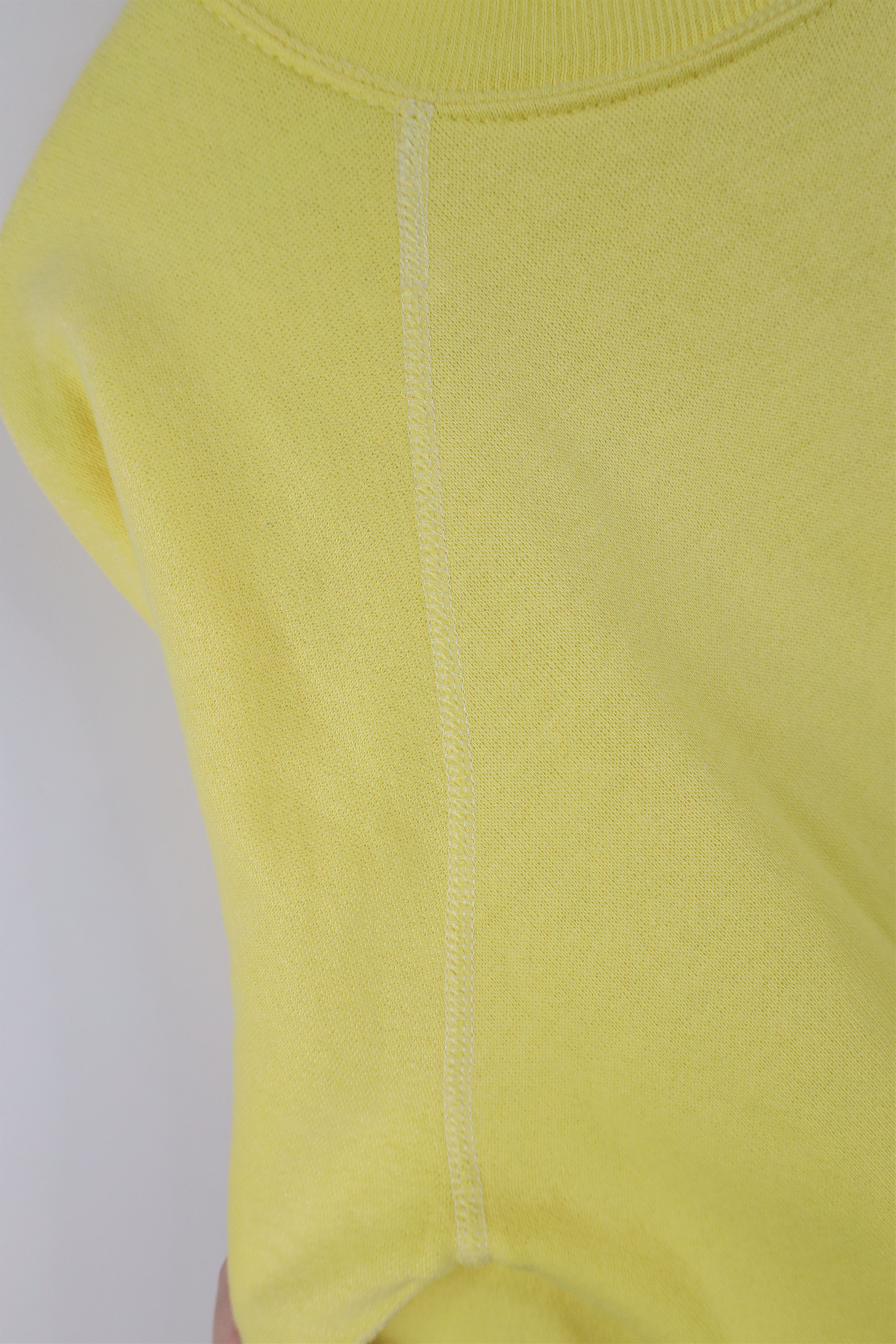 Vintage Vintage 70s Streetwear Thin Raglan Sweatshirt Yellow USA Size M / US 6-8 / IT 42-44 - 8 Thumbnail