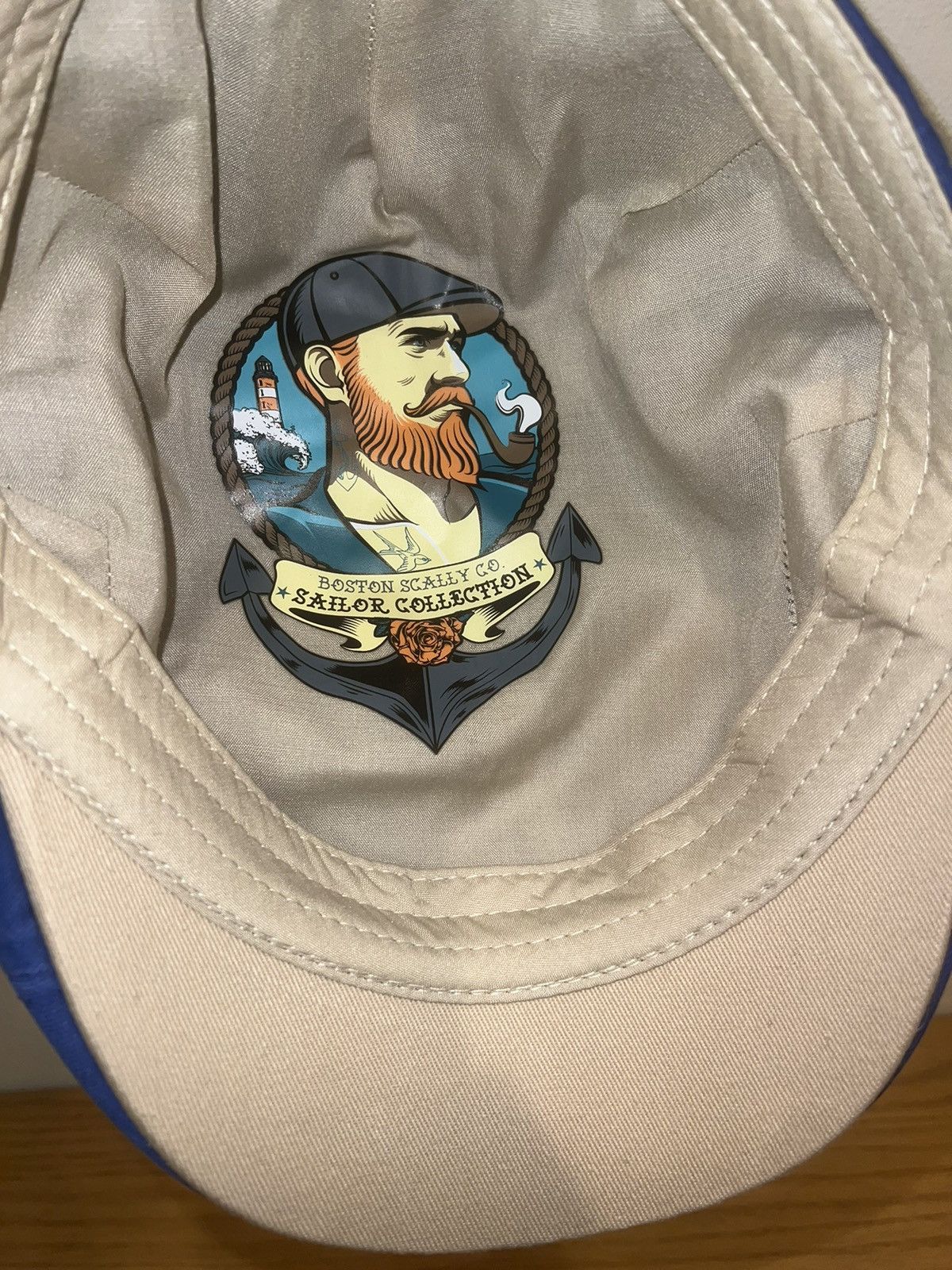Other Boston Scally Co. Sailor Collection Cotton Flat Captain Hat Size ONE SIZE - 3 Thumbnail