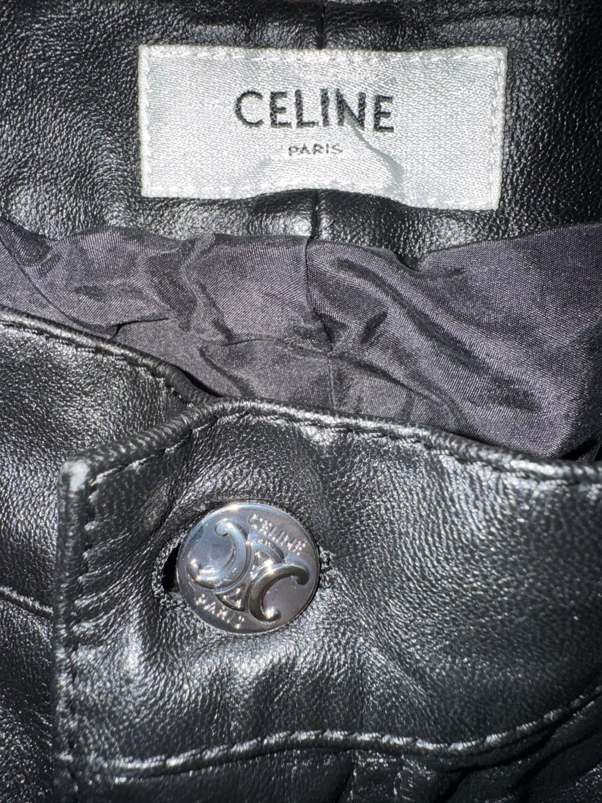Celine Celine Leather Pants Flared 40 Size 27" / US 4 / IT 40 - 14 Thumbnail