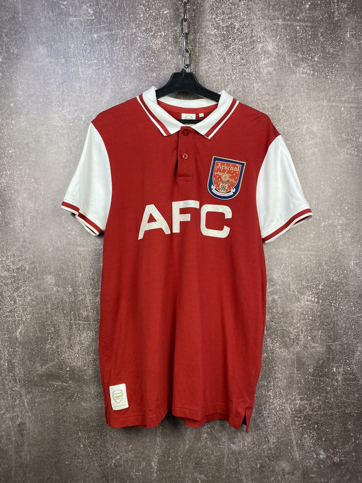 Nike × Vintage Vintage Arsenal JVC 98/99 Home Soccer Polo Size US M / EU 48-50 / 2 - 1 Thumbnail