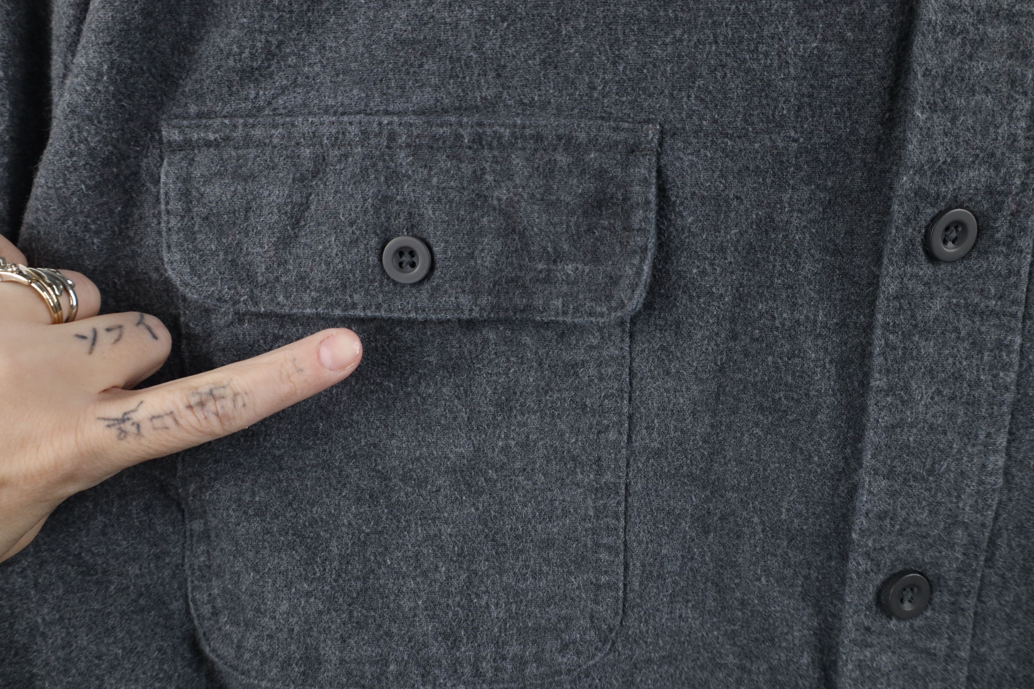 Vintage Vintage 90s Streetwear Heavyweight Cloth Button Shirt Size US XXL / EU 58 / 5 - 4 Thumbnail