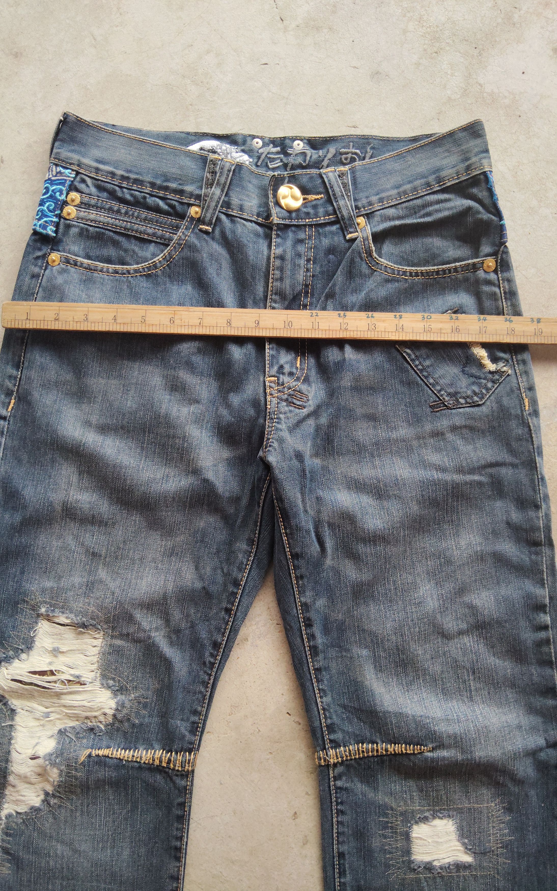 Japanese Brand Osaka Big Train Nice Design Jeans Size US 31 - 5 Thumbnail
