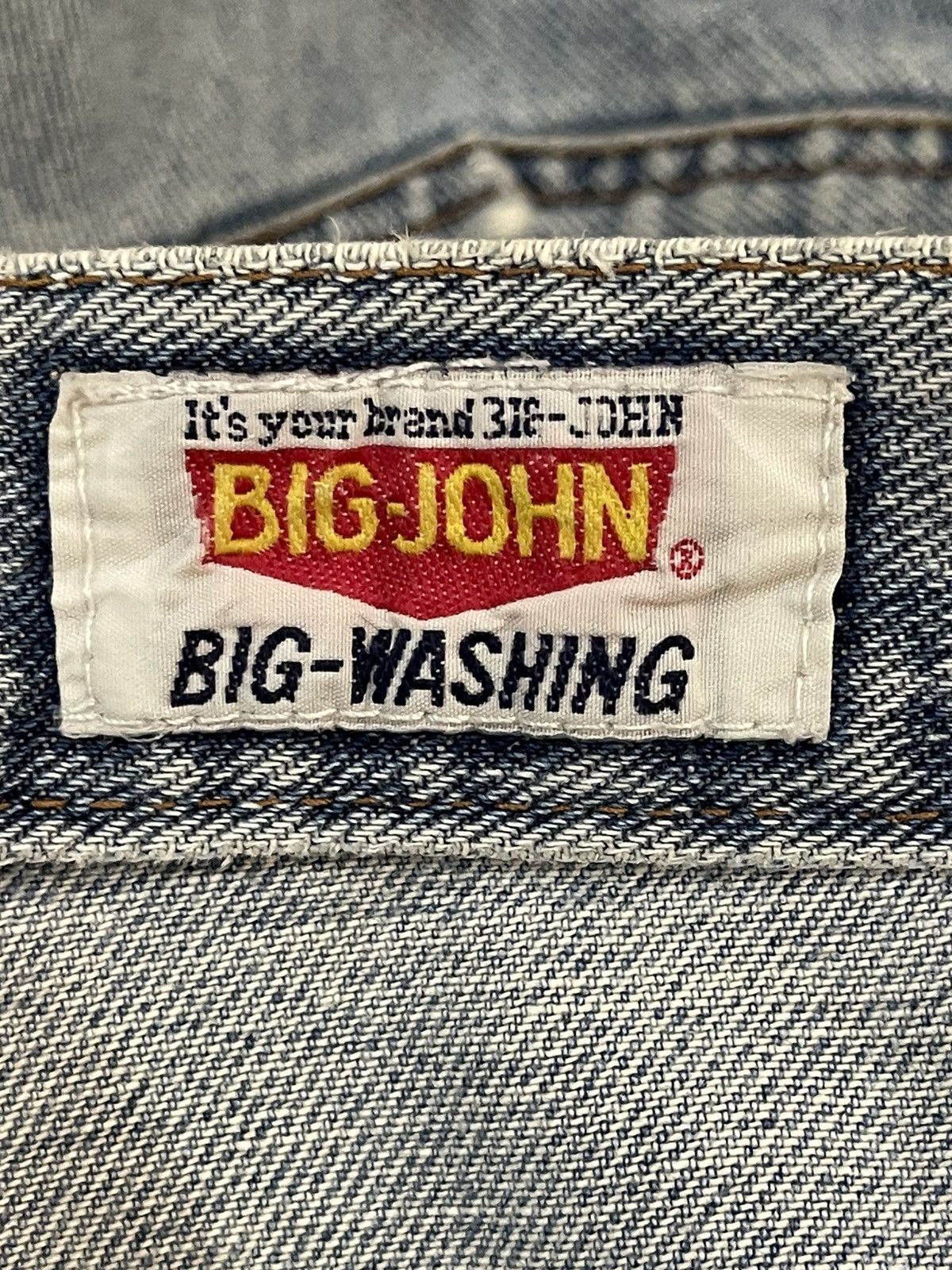 Big John Vintage 90s Big John Blue Wash Distressed Baggy Jeans Size US 29 - 10 Thumbnail