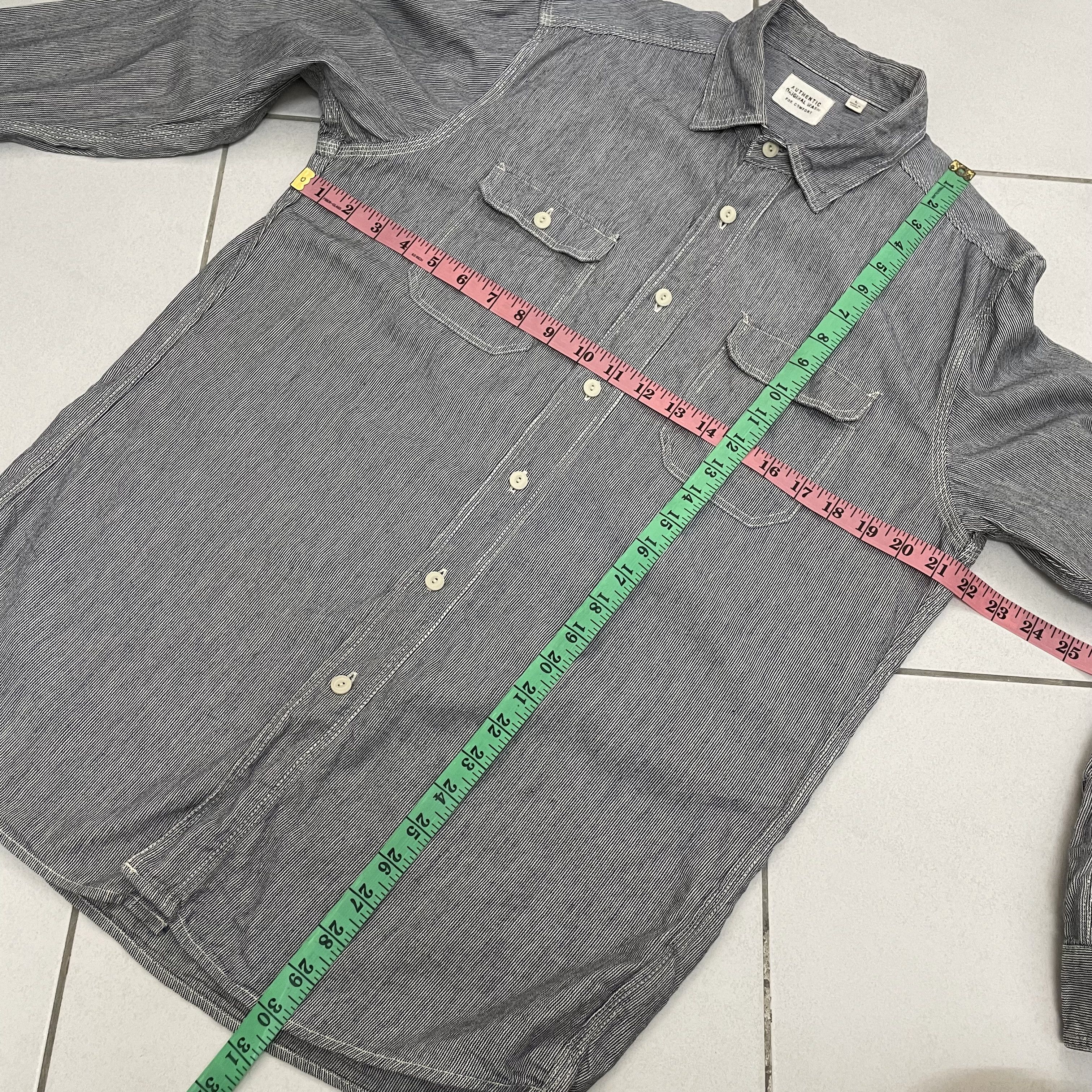Japanese Brand × Uniqlo × Vintage ⭐️SALE⭐️[L] UNIQLO CAMBRAY SHIRT OXFORD Size US L / EU 52-54 / 3 - 4 Thumbnail