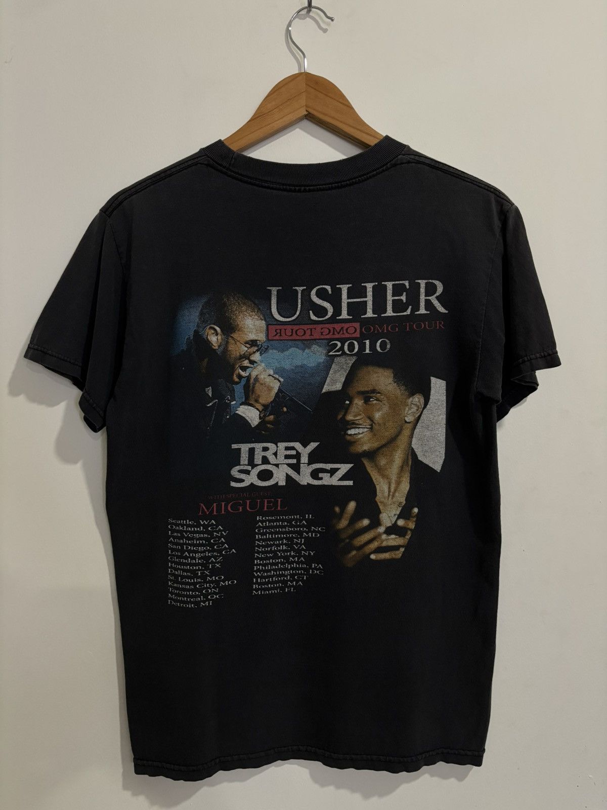 Band Tees Vintage 2010 Usher OMG Tour Tee Size US M / EU 48-50 / 2 - 2 Thumbnail