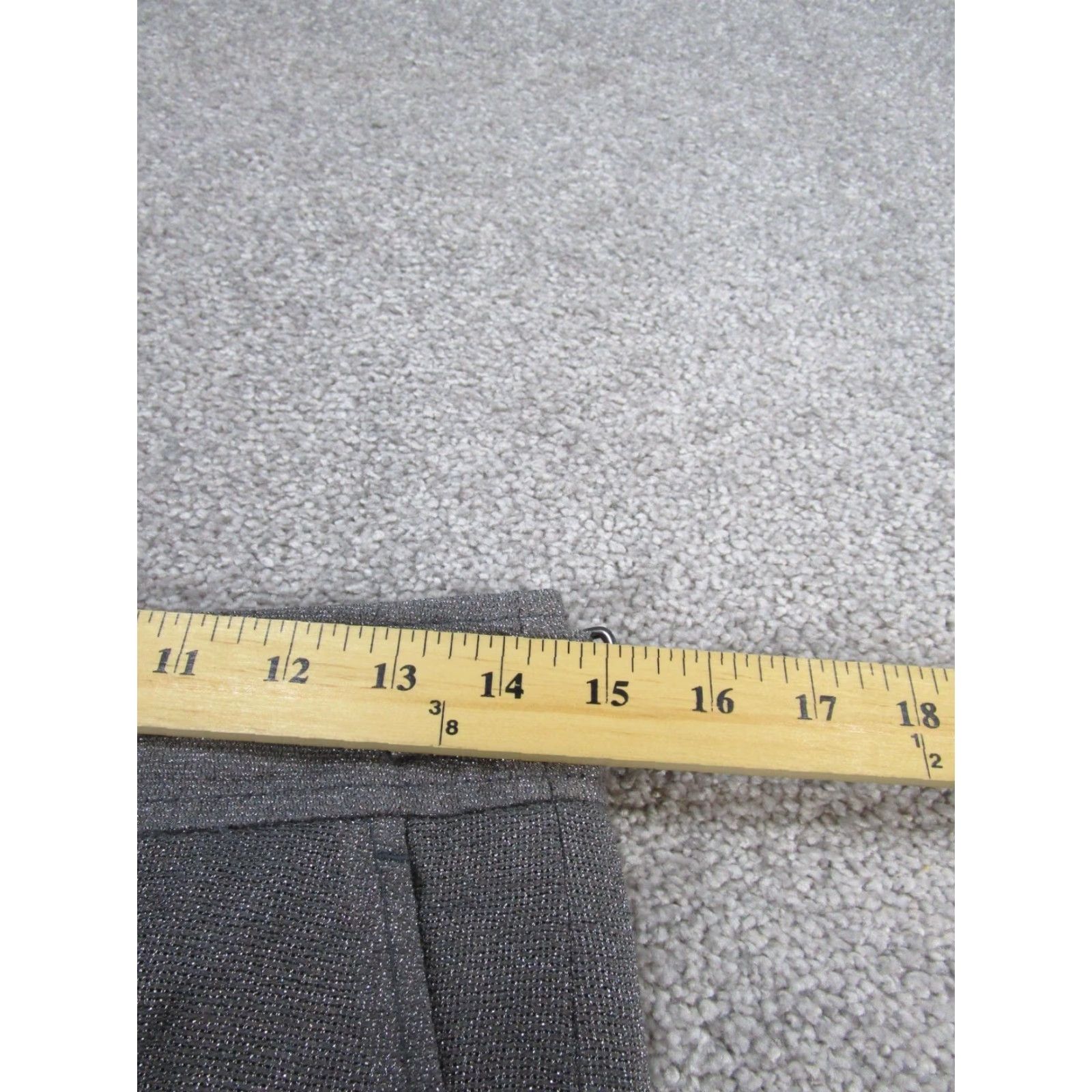 Loft VINTAGE Loft Skirt Womens 2 Gray Linen Blend Metallic Straight NEW Size 26" / US 2 / IT 38 - 5 Thumbnail