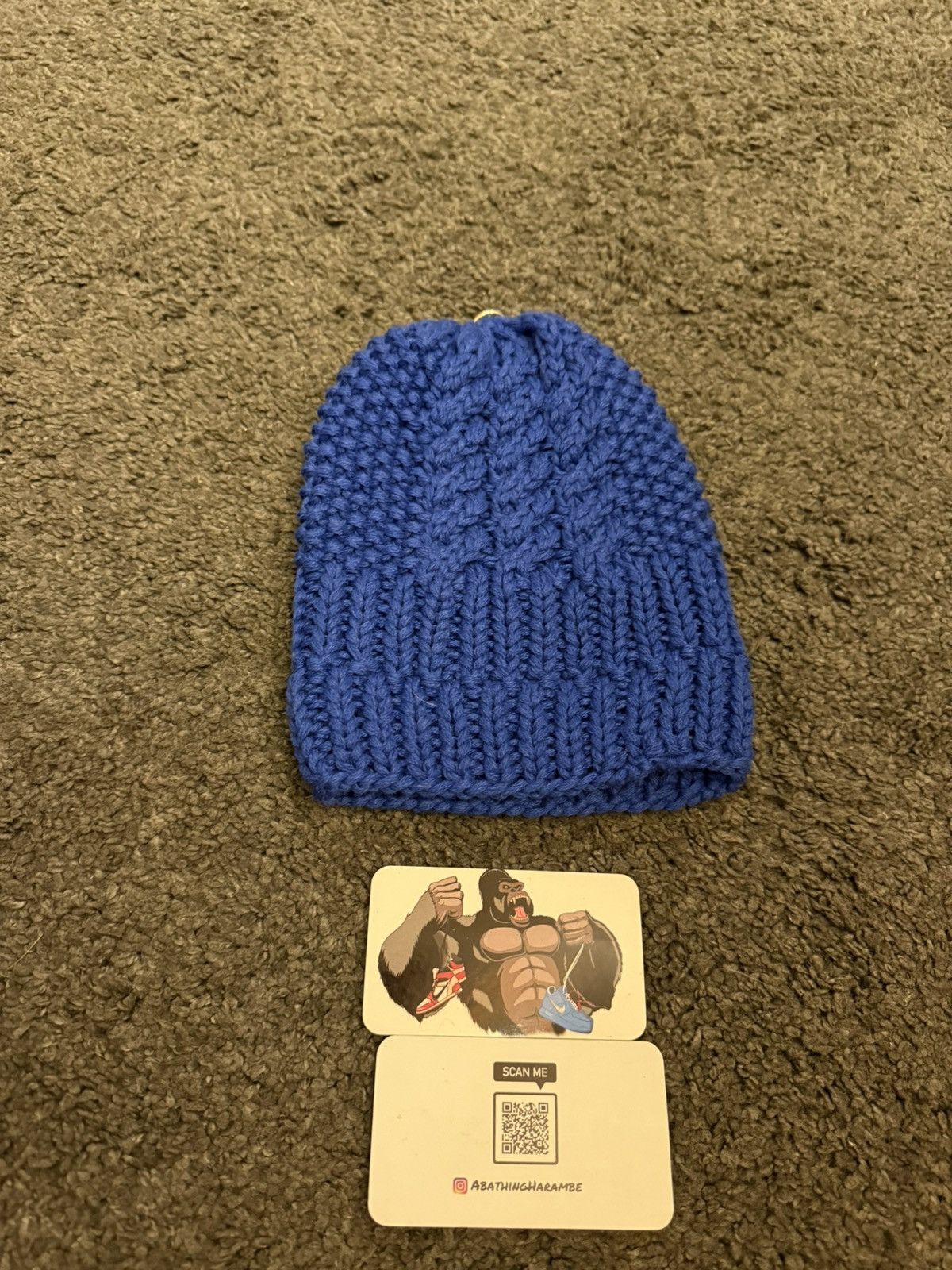 Chrome Hearts Chrome Hearts Cross Patch Cashmere Beanie Kids Size ONE SIZE - 3 Thumbnail