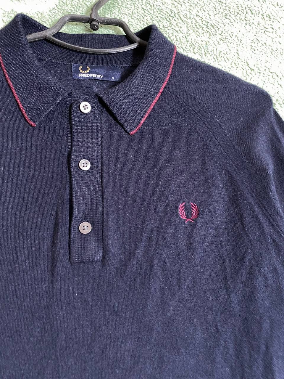 Fred Perry × Vintage Fred Perry 90s Vintage Mens Crew Neck Rugby Sweatshirt Size US S / EU 44-46 / 1 - 7 Thumbnail