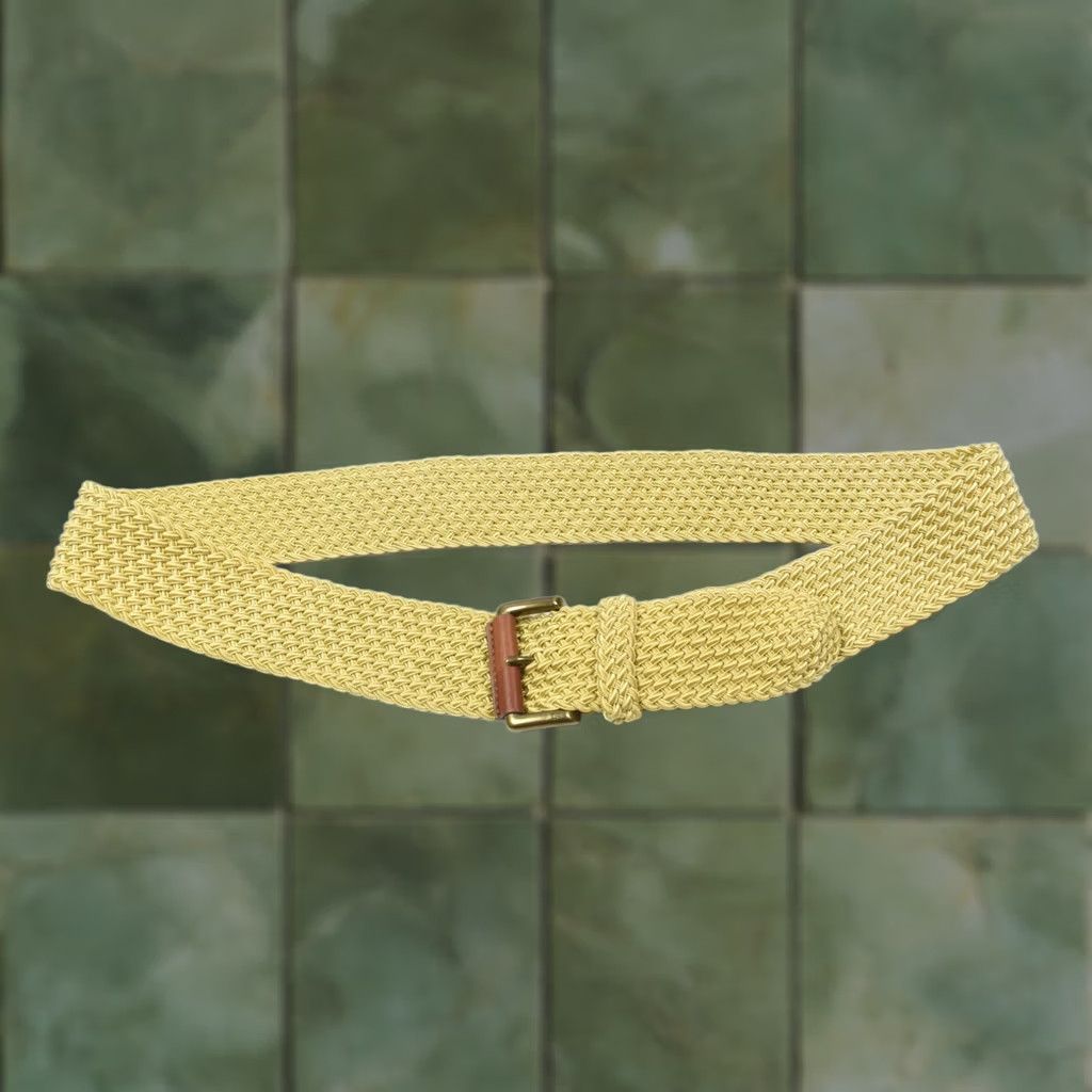 Ralph Lauren Lauren Ralph Lauren Belt Braided Cord Beige Brown Leather Casual Womens Large LBrown Brown Belt Size ONE SIZE - 1 Thumbnail