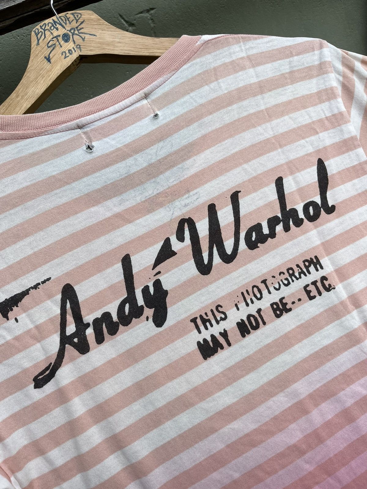 Andy Warhol × Hysteric Glamour × Japanese Brand 💥Hysteric Glamour x Andy Warhol Big Logo 2 tone tee 🇯🇵 Size US S / EU 44-46 / 1 - 14 Thumbnail