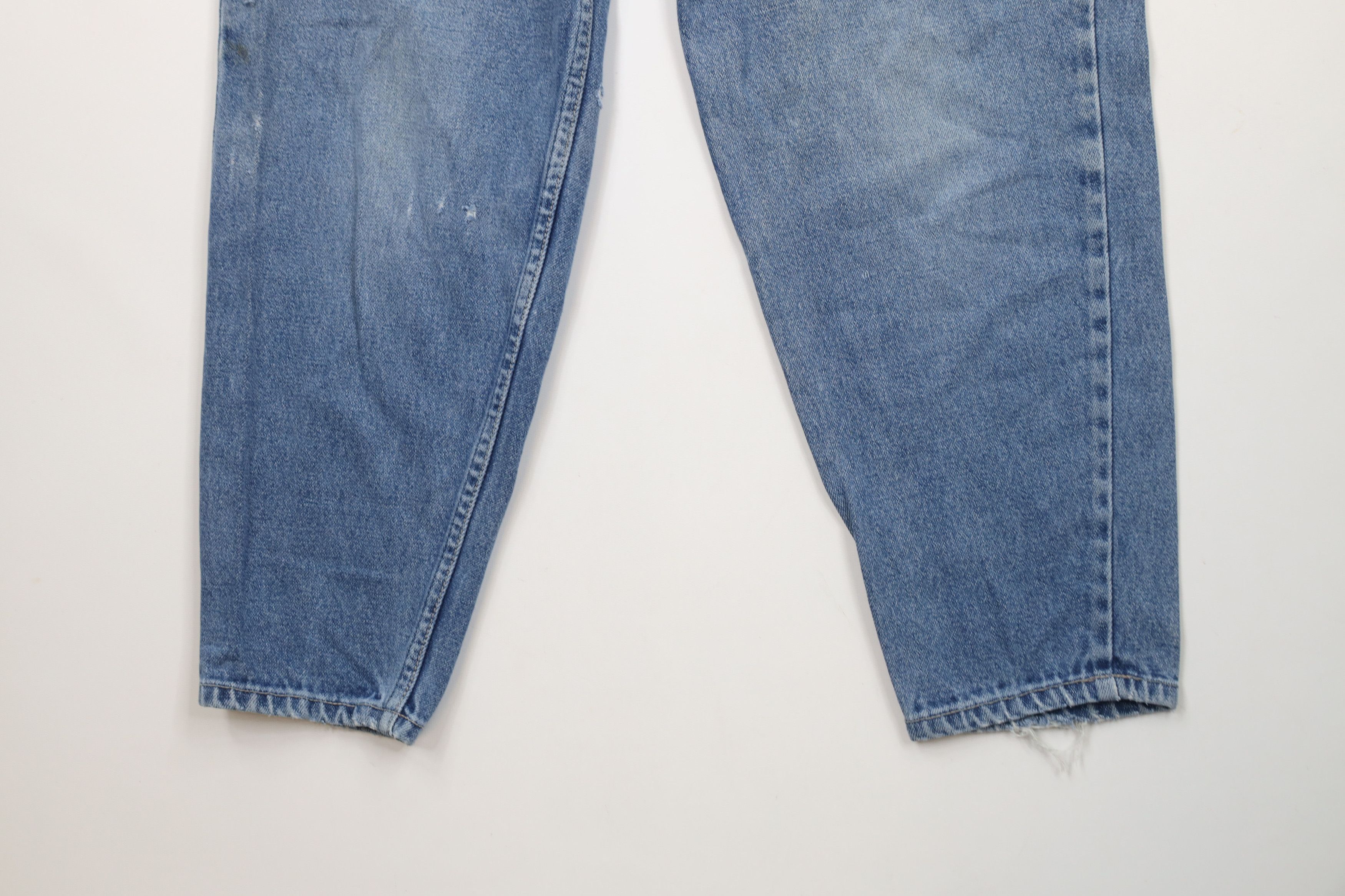 Vintage Vintage 90s Streetwear Tapered Leg Denim Jeans Blue Size 32" / US 10 / IT 46 - 4 Thumbnail